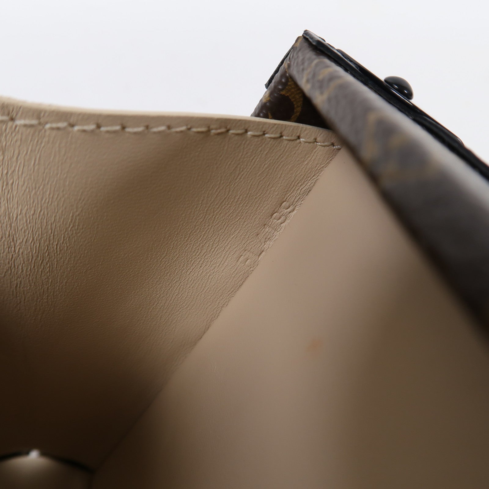 LOUIS VUITTON Monogram Petite Malle金扣肩背袋啡色