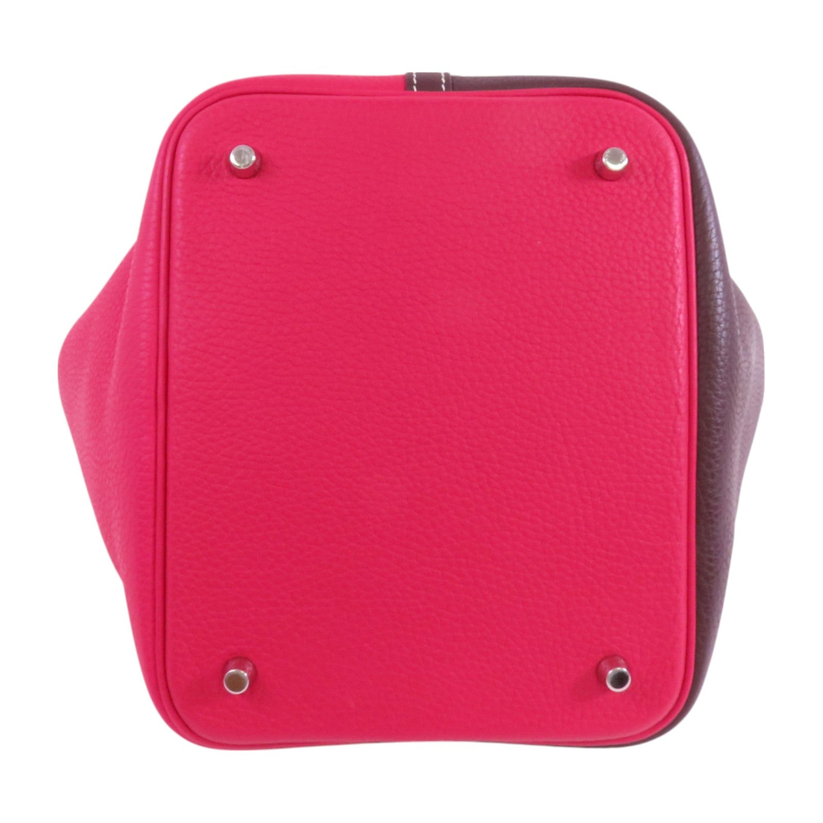 HERMES 【激減優惠】Clemence皮革Picotin MM銀扣手挽袋