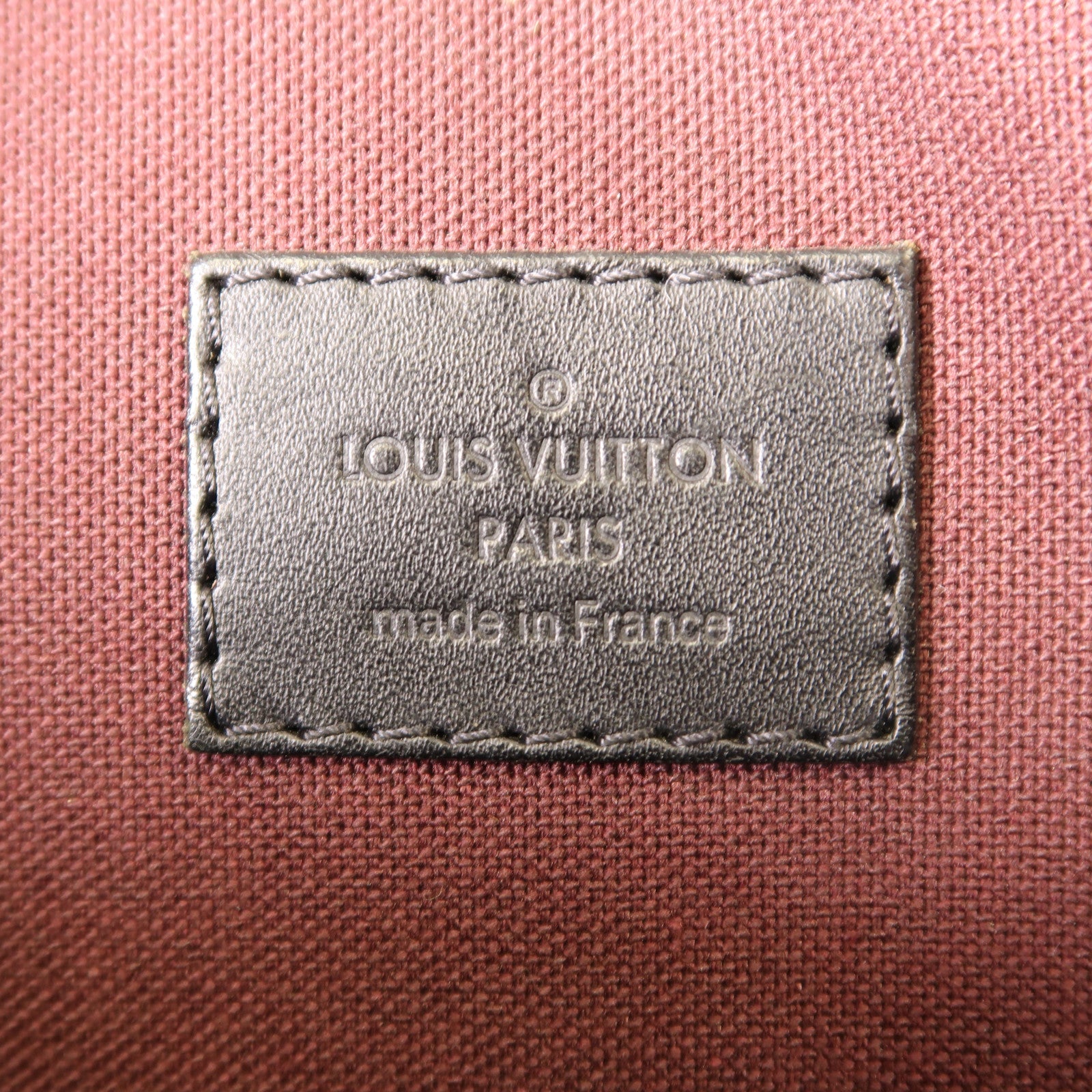 LOUIS VUITTON Monogram Kitan金扣手挽袋棕色