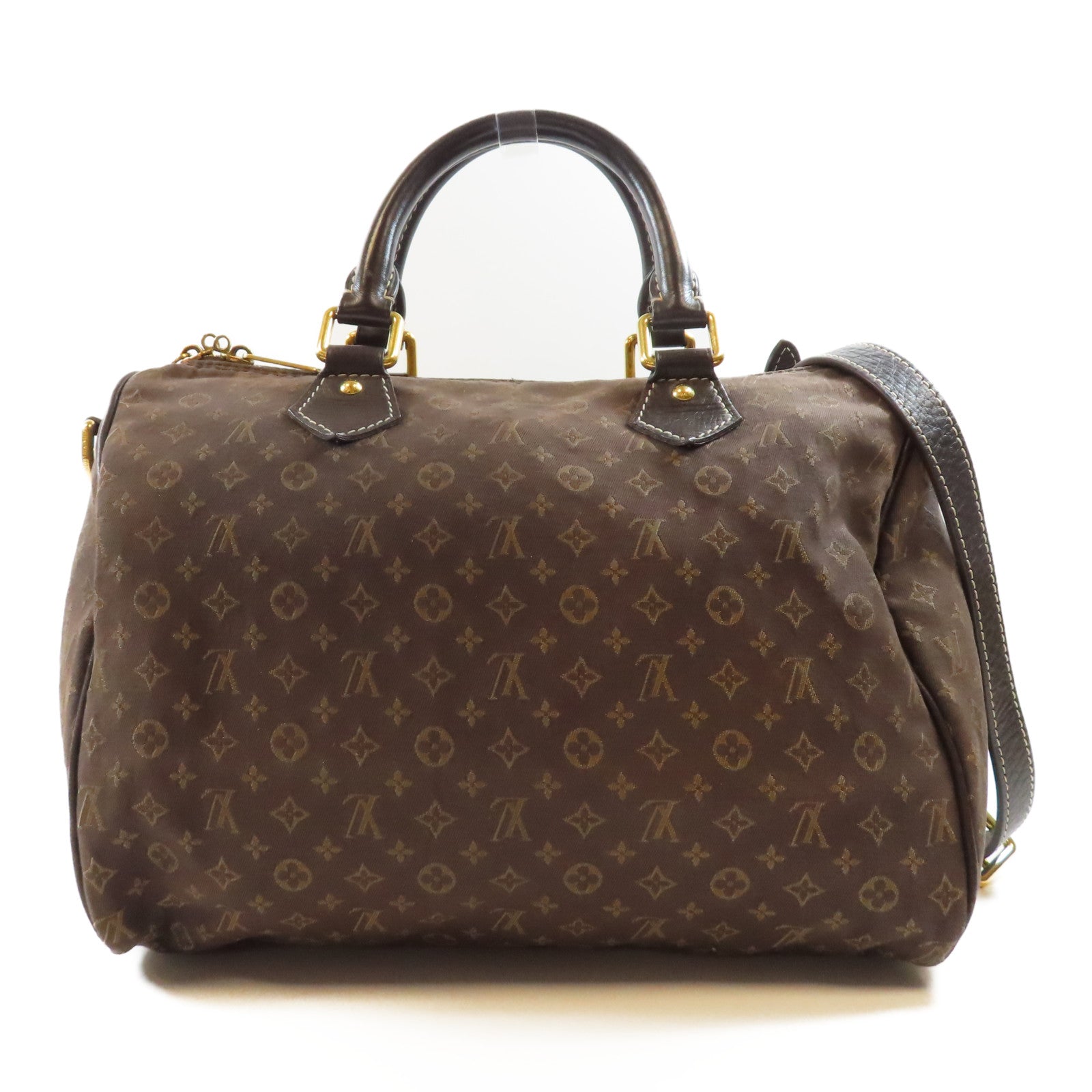 LOUIS VUITTON Monogram Idylle Speedy Bandouliere 30金扣手挽肩背兩用袋棕色