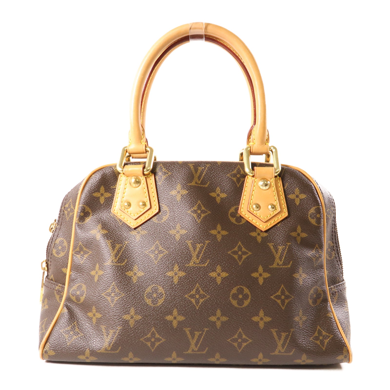 LOUIS VUITTON Monogram Manhattan PM手挽袋棕色