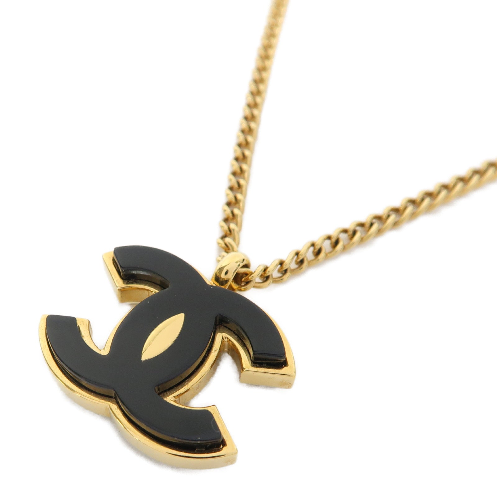CHANEL 金屬Necklace項鍊黑色