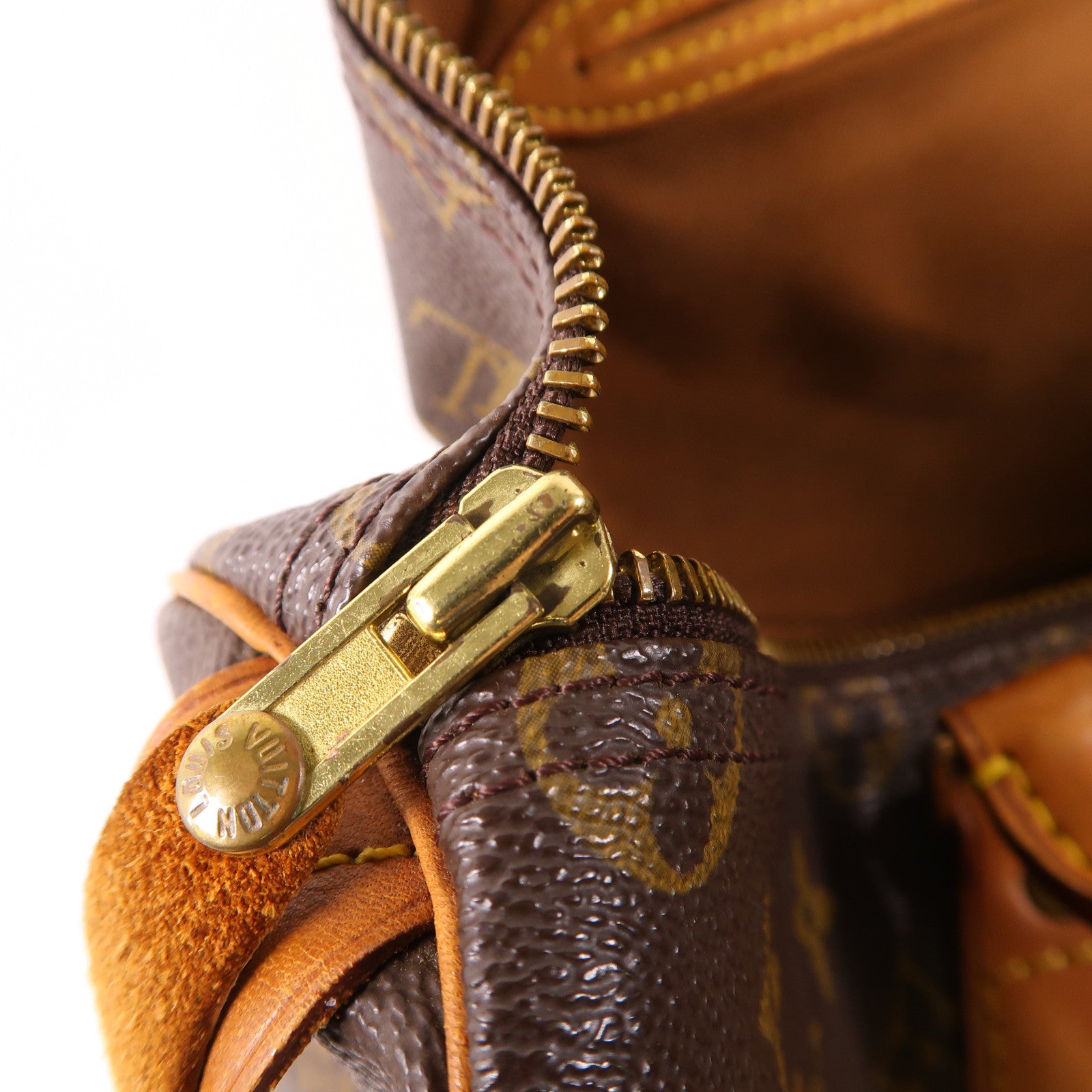 LOUIS VUITTON LV GHW Speedy 35 Hand Bag M41107 Monogram Brown