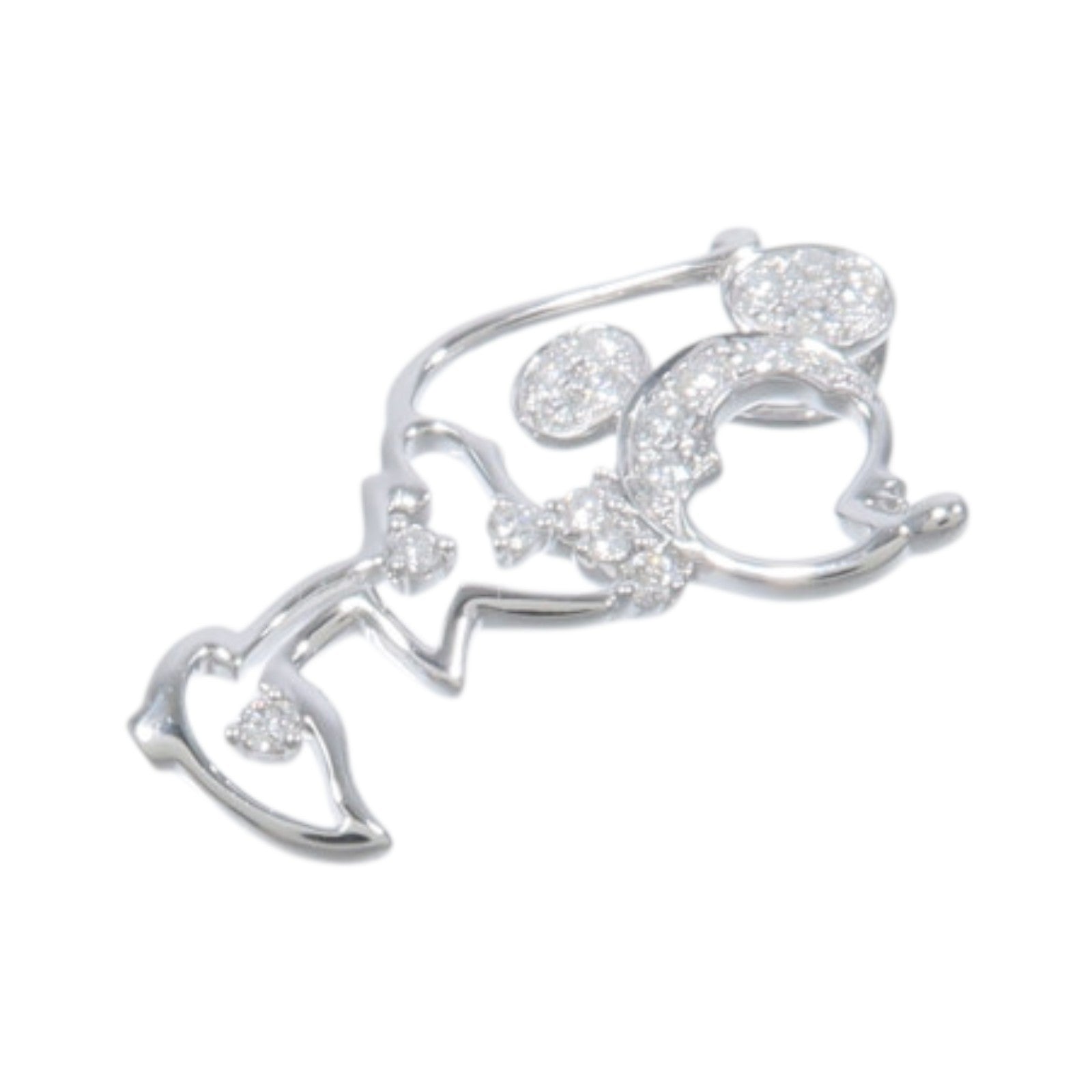 JEWELRY 18K白金Diamond Pendant Top鑽石吊墜
