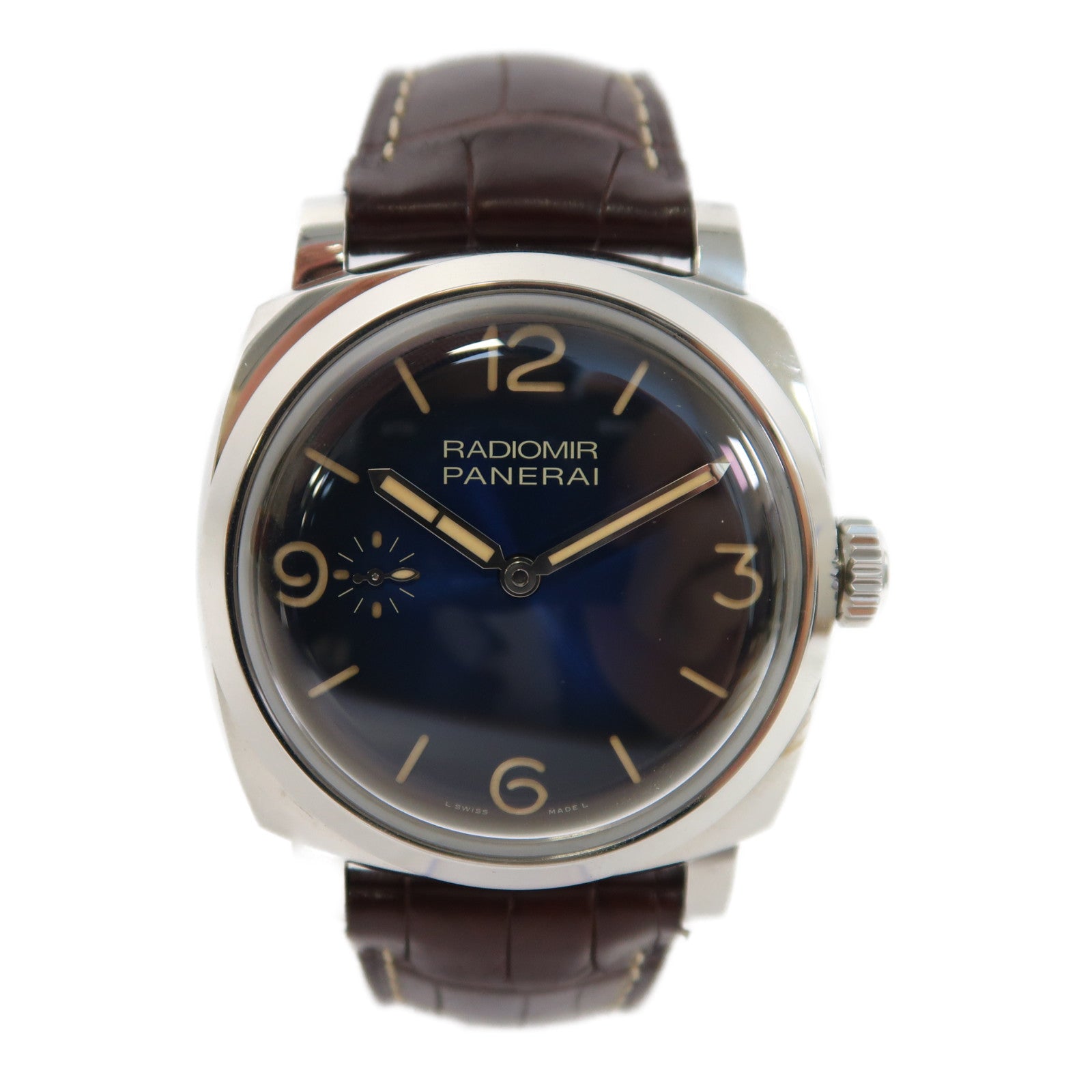 PANERAI Radiomir 1940 3 Days不鏽鋼手錶自動機芯藍色