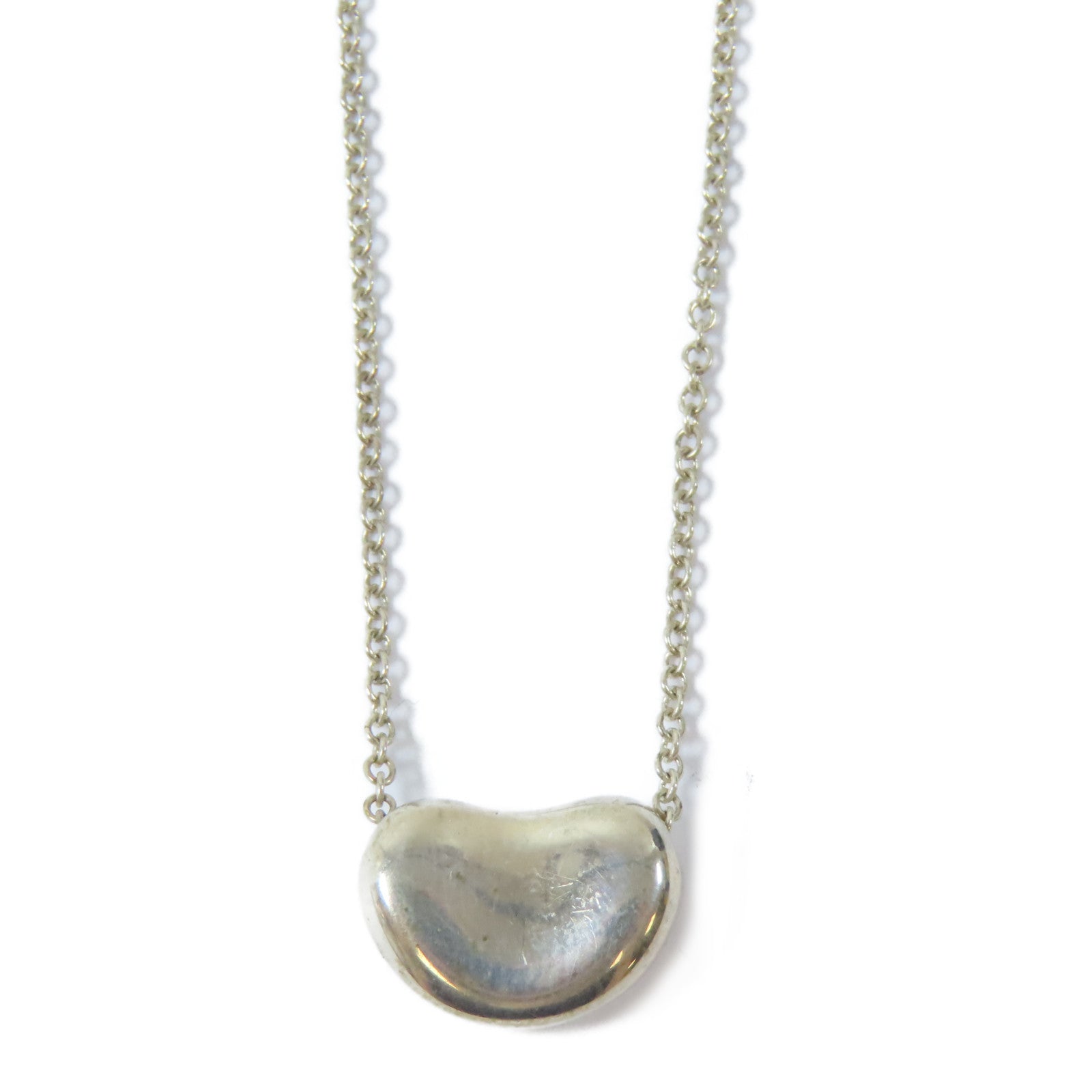 TIFFANY＆CO 925純銀Bean Necklace項鍊#42cm