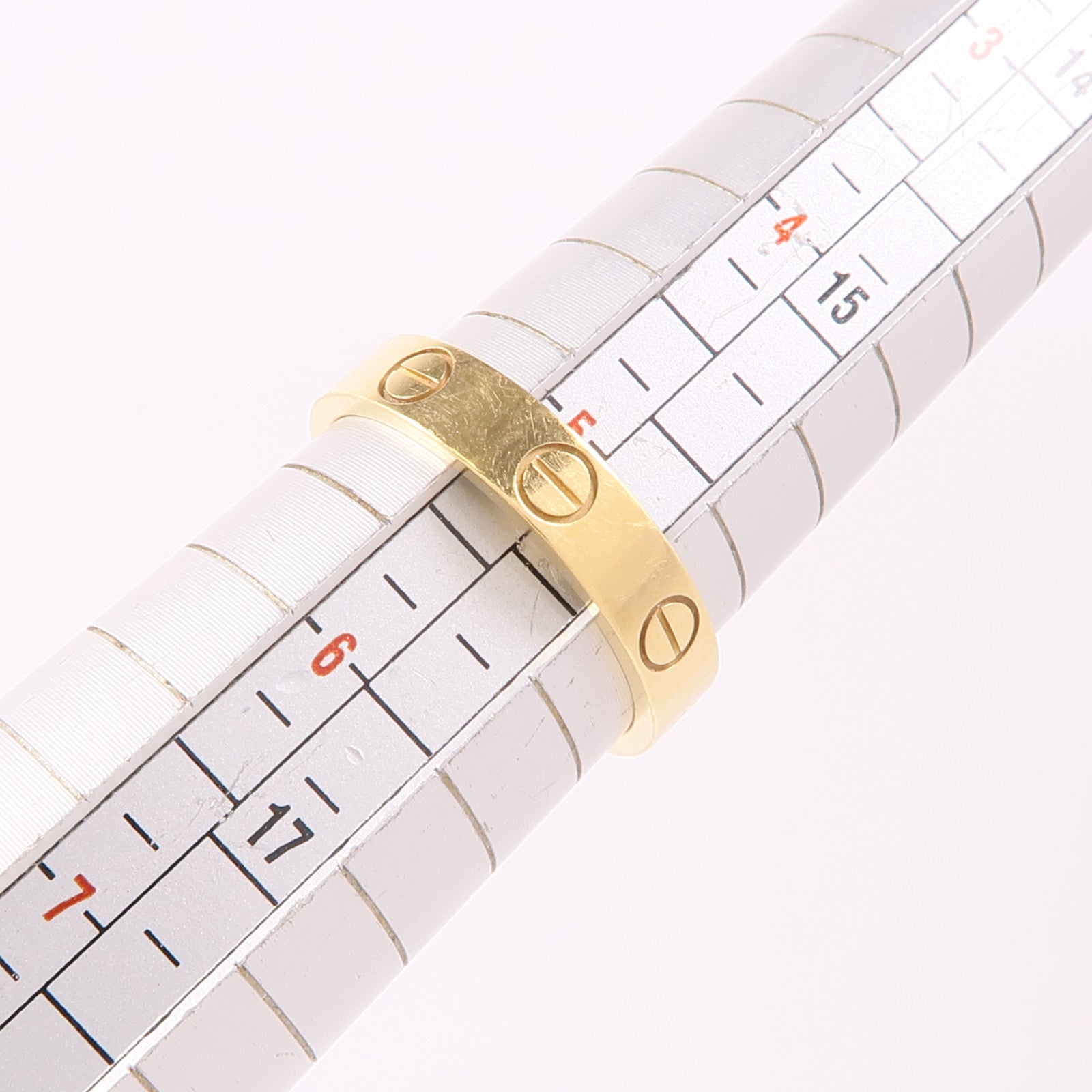 CARTIER 【激減優惠】18K黃金Mini Love Ring戒指Cartier#50/US#5