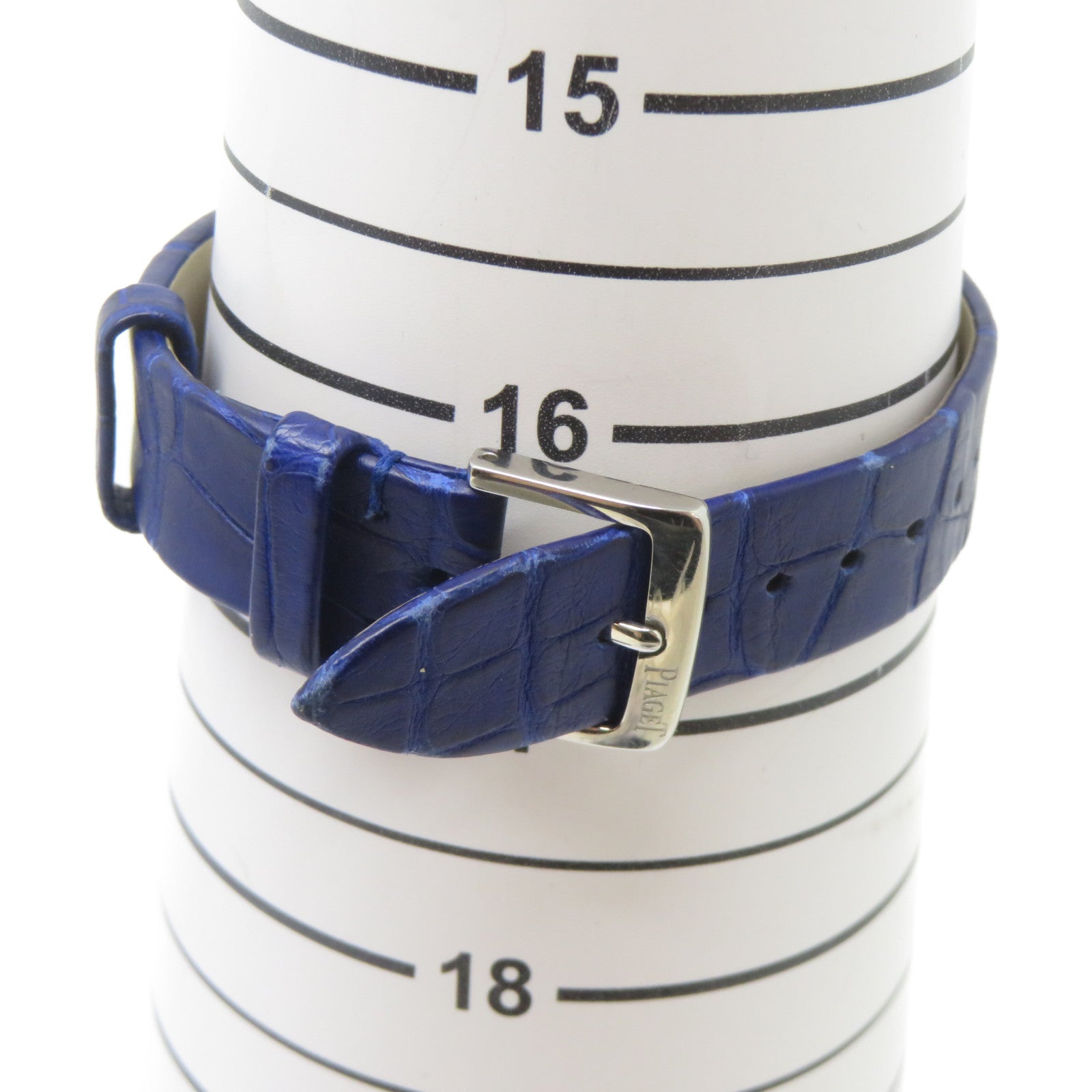 PIAGET Possession Watch不鏽鋼/鱷魚皮革帶手錶石英機芯銀色
