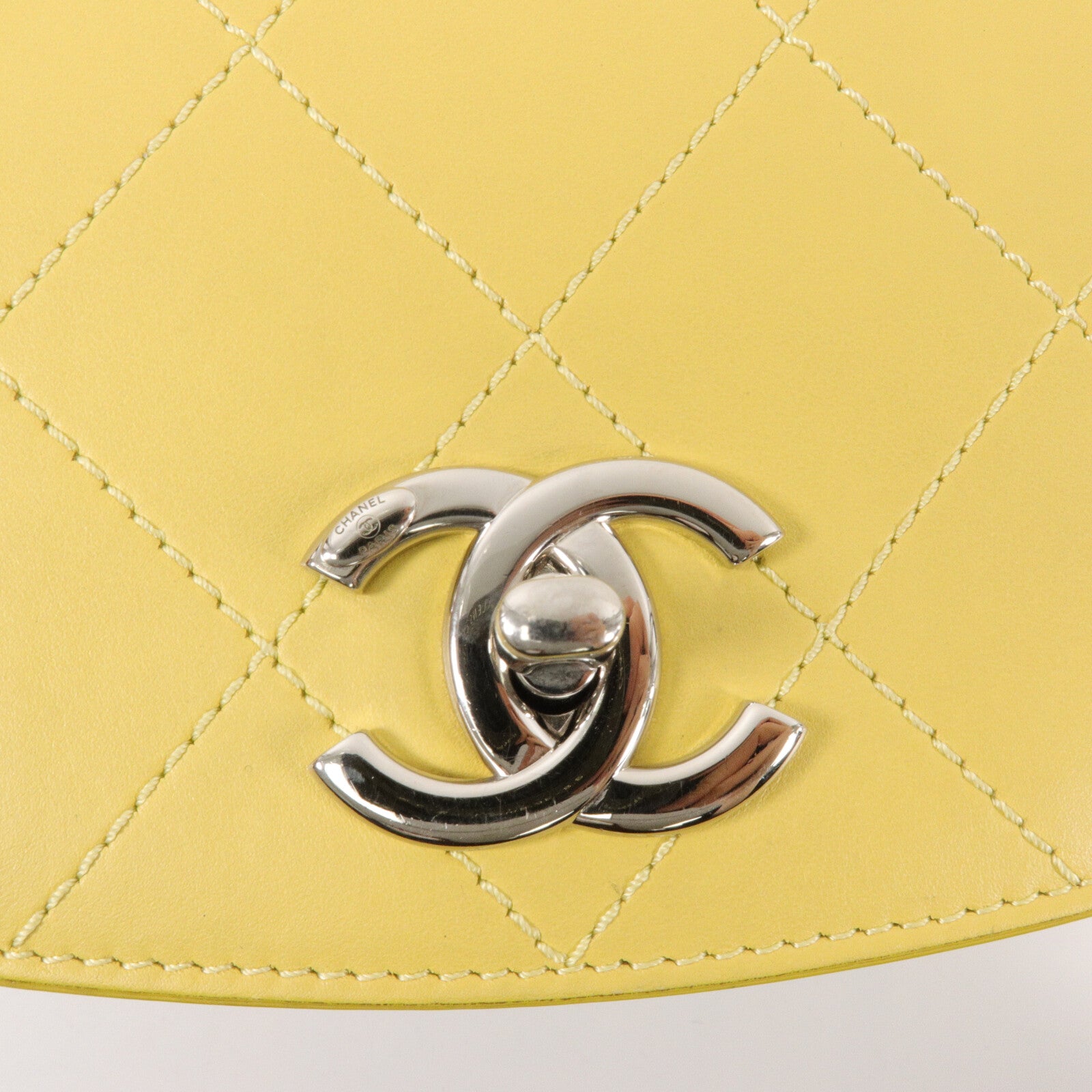 CHANEL 牛皮皮革Top Handle Flap Bag鏈帶手挽肩背兩用袋