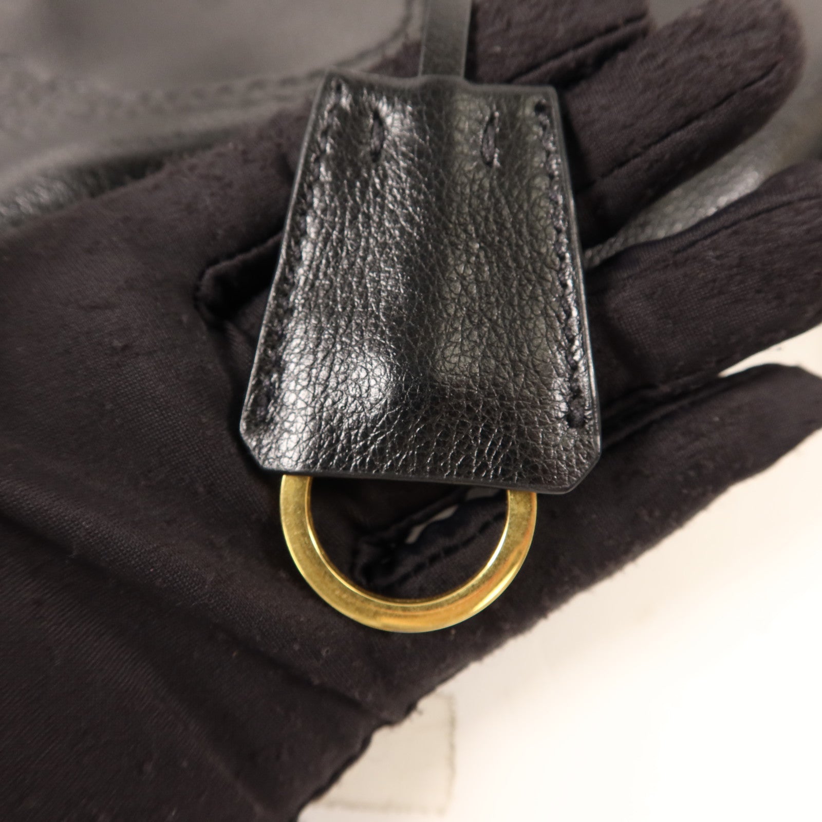 PRADA 牛皮皮革2 Way Shoulder金扣手挽肩背兩用袋