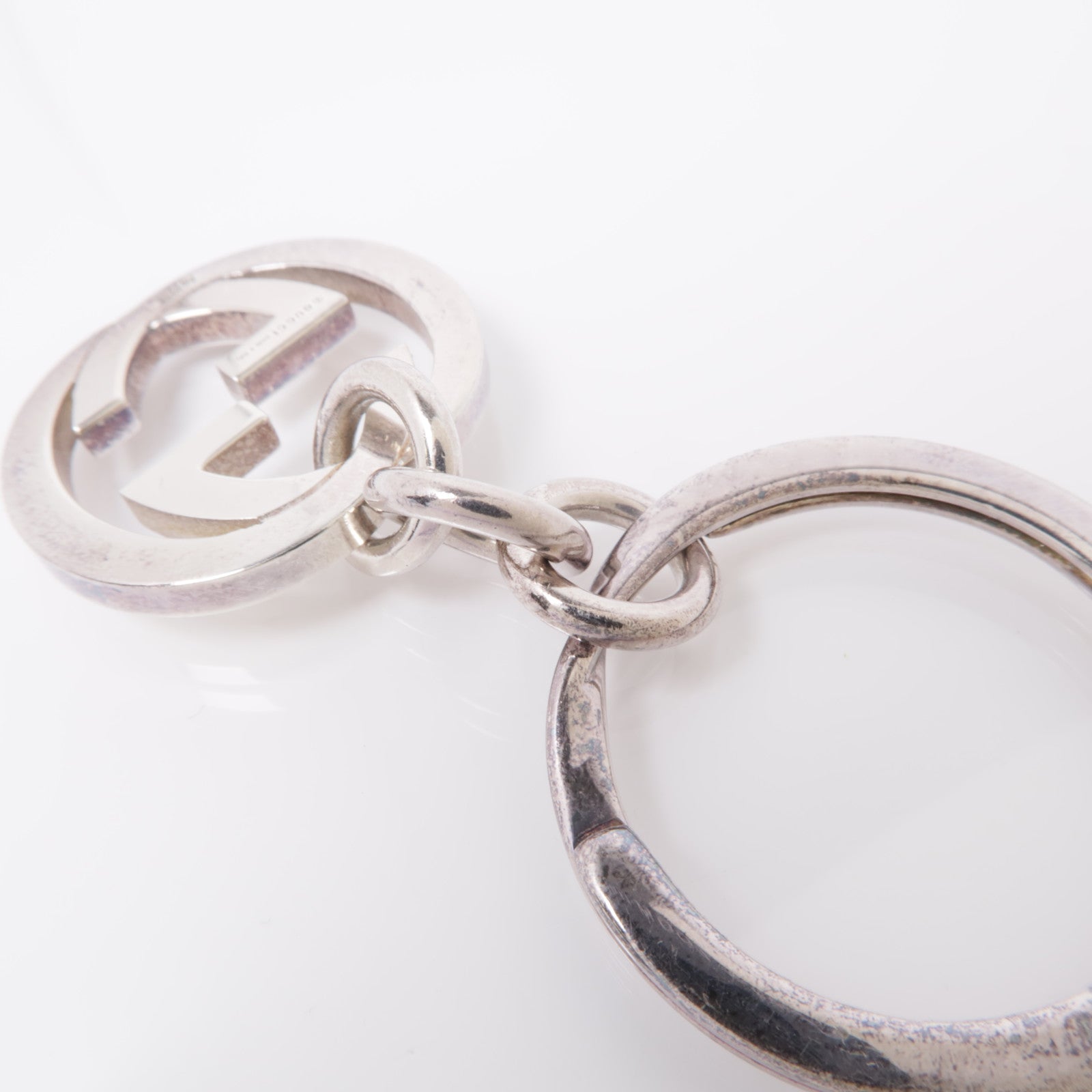 GUCCI 925純銀Double G Key Ring鎖匙扣