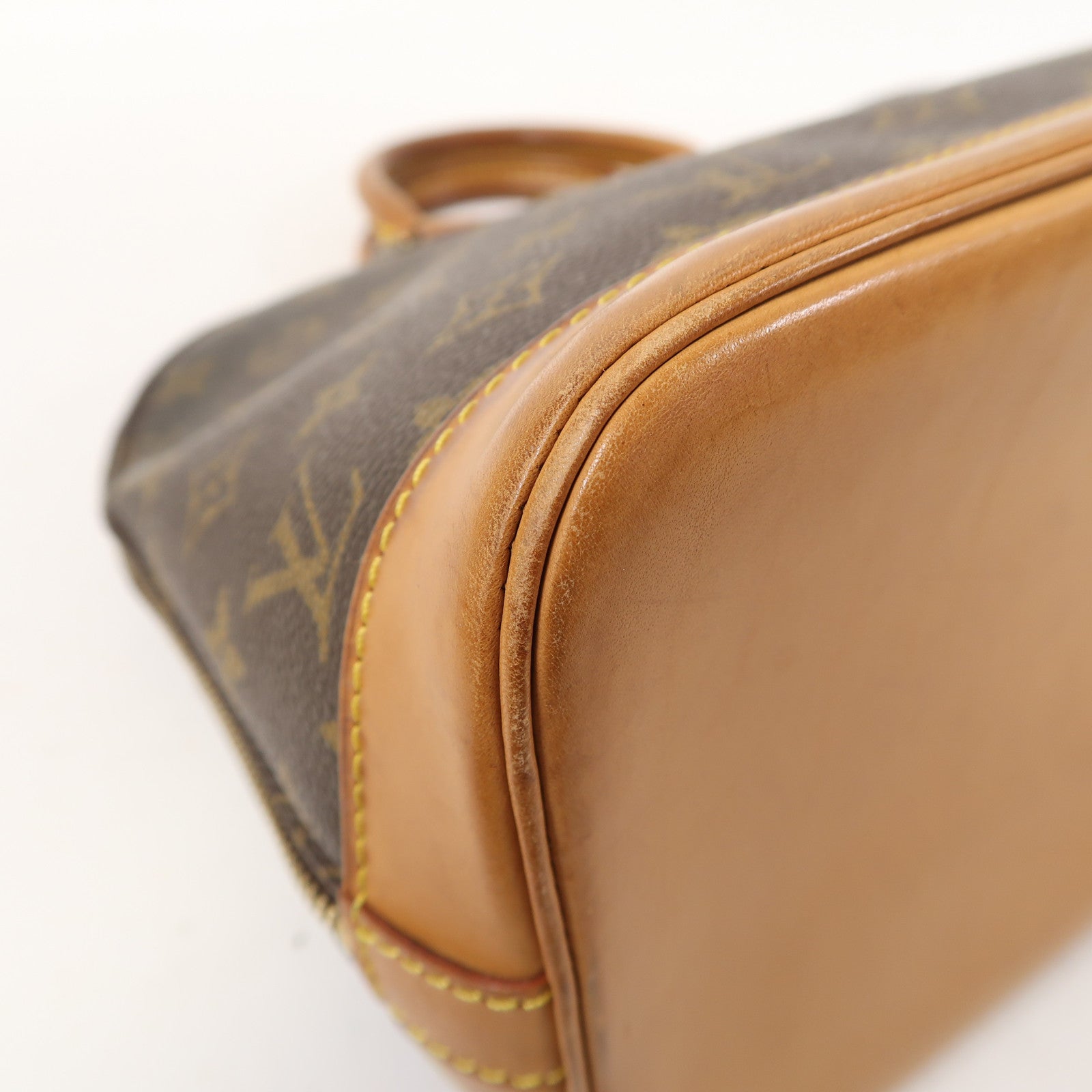 LOUIS VUITTON Monogram Alma PM金扣手挽袋啡色