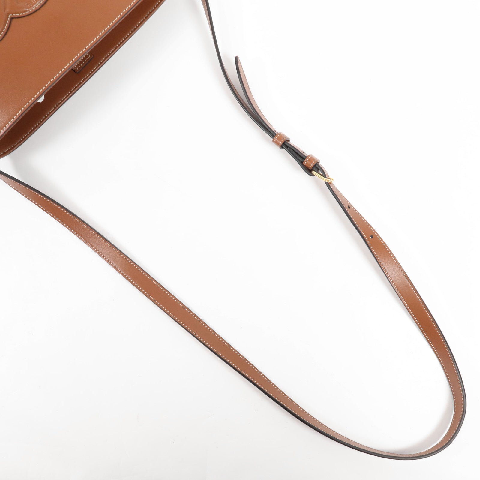 CELINE 牛皮皮革Cuir Triomphe金扣肩背袋