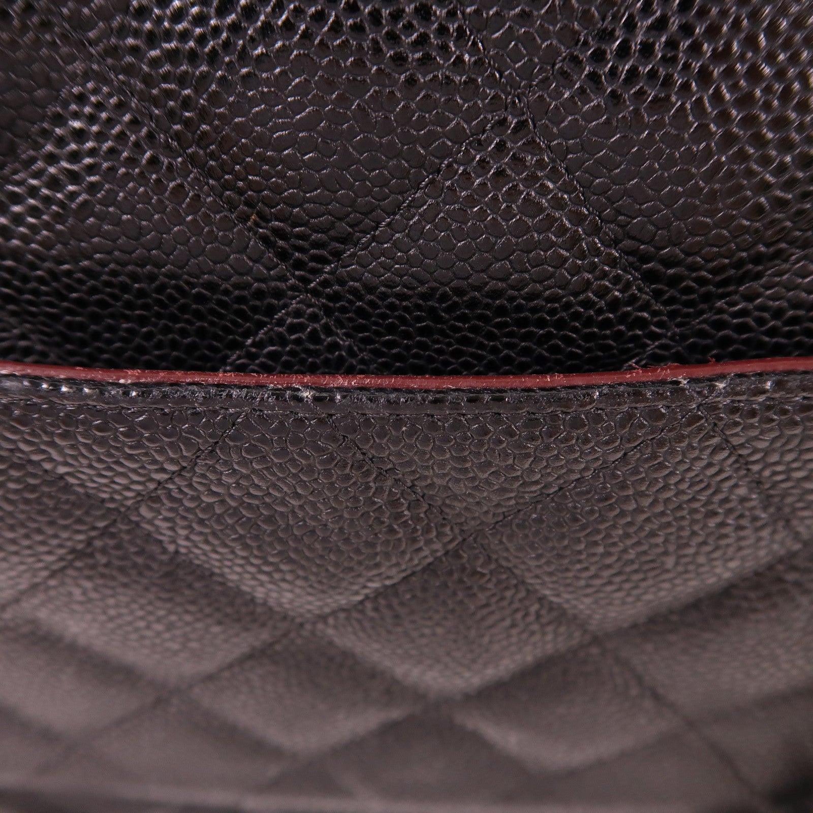 CHANEL 牛皮皮革Large Classic銀扣鏈帶肩背袋