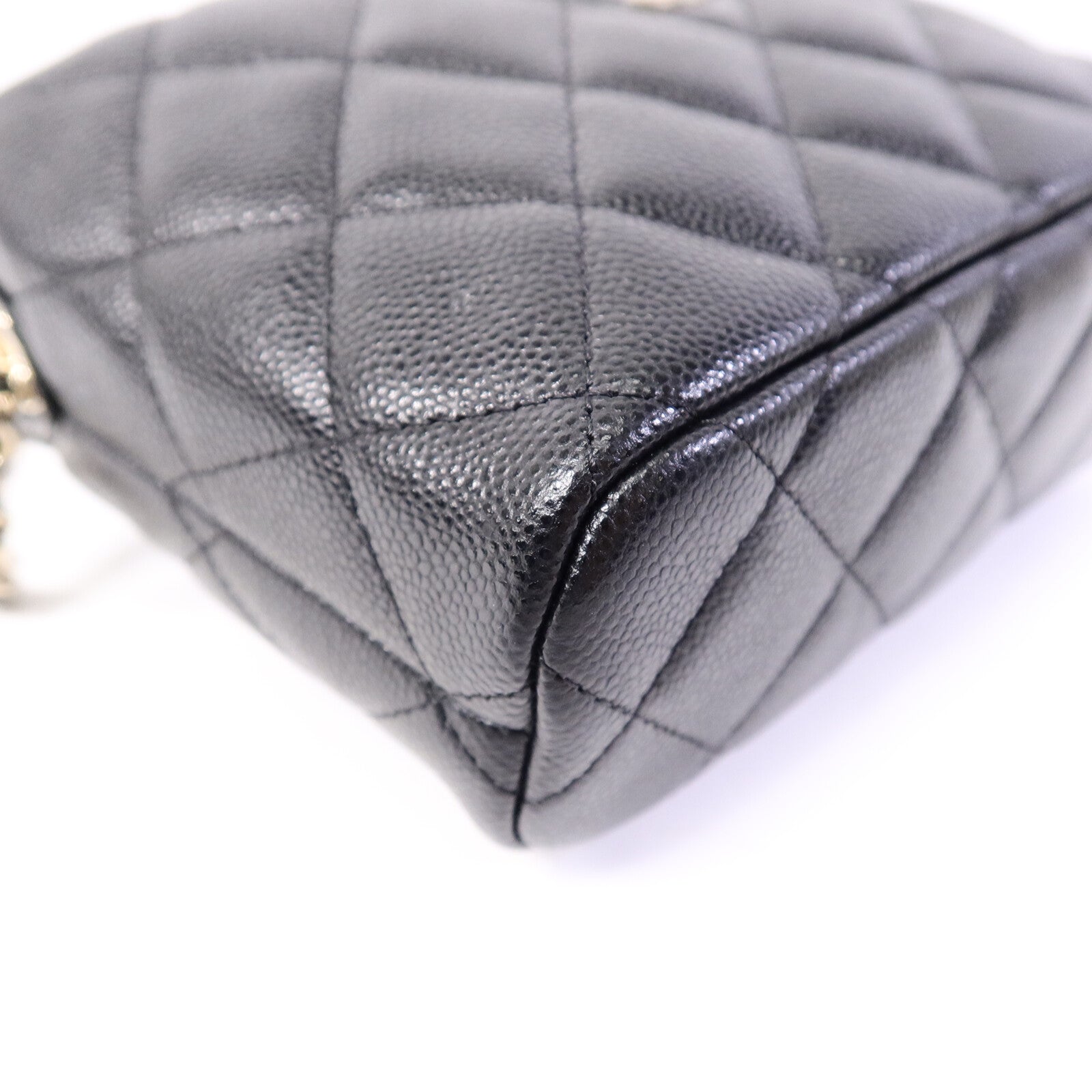 CHANEL 牛皮皮革Hobo Small鏈帶肩背袋