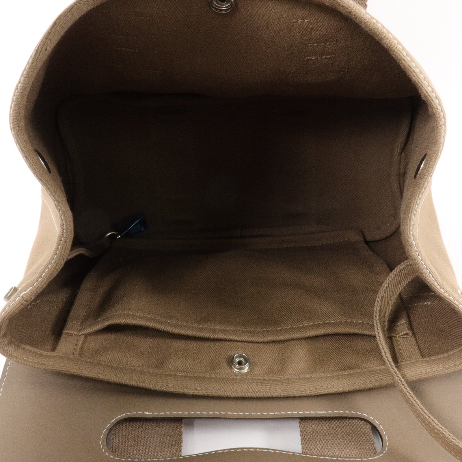 HERMES 帆布Valparaiso PM手挽袋Etoupe