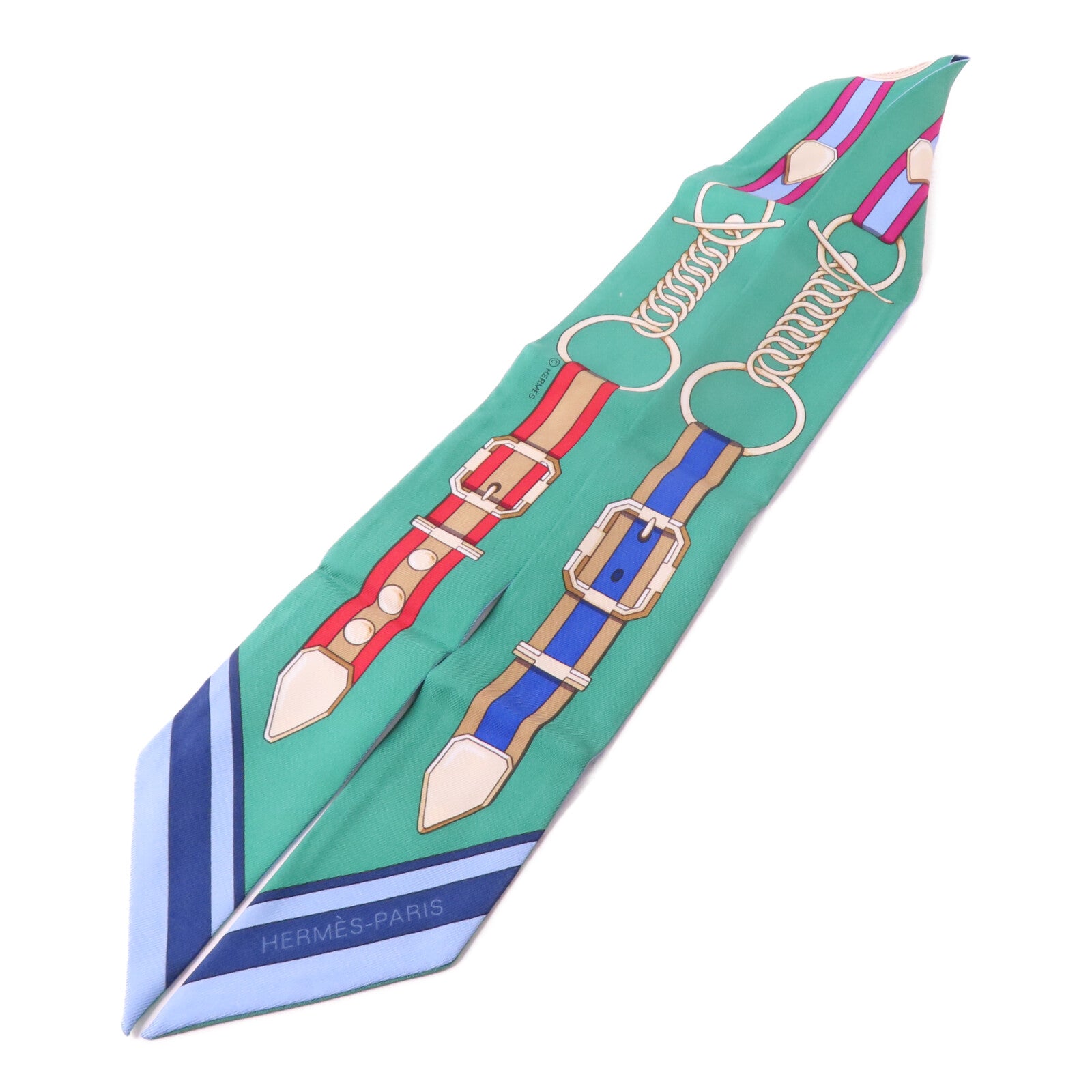 HERMES 絲質Twilly絲巾