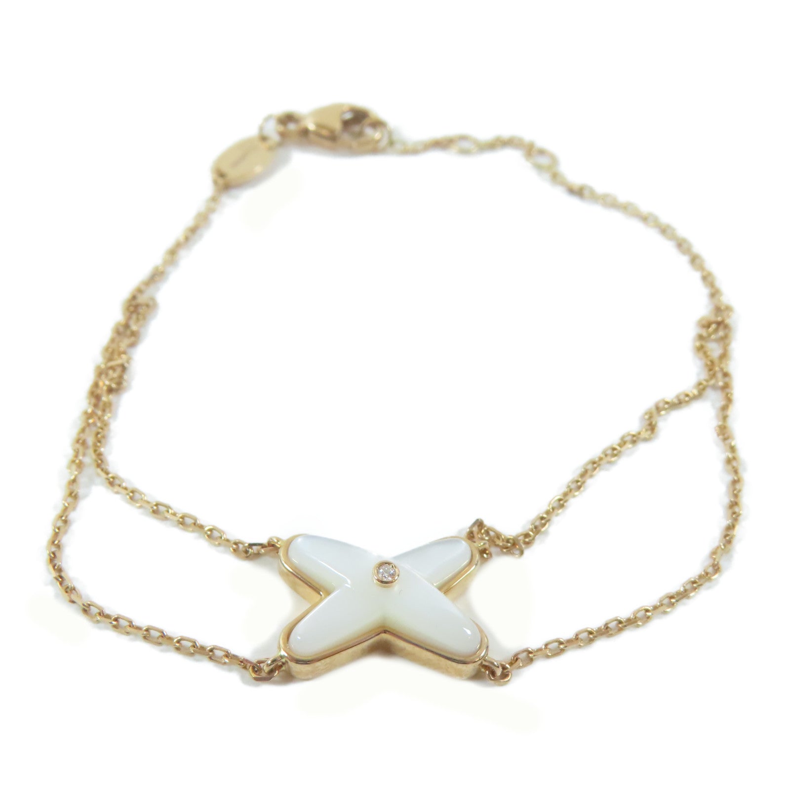 Chaumet 18K玫瑰金Jeux de Liens Bracelet手鏈#16.5cm