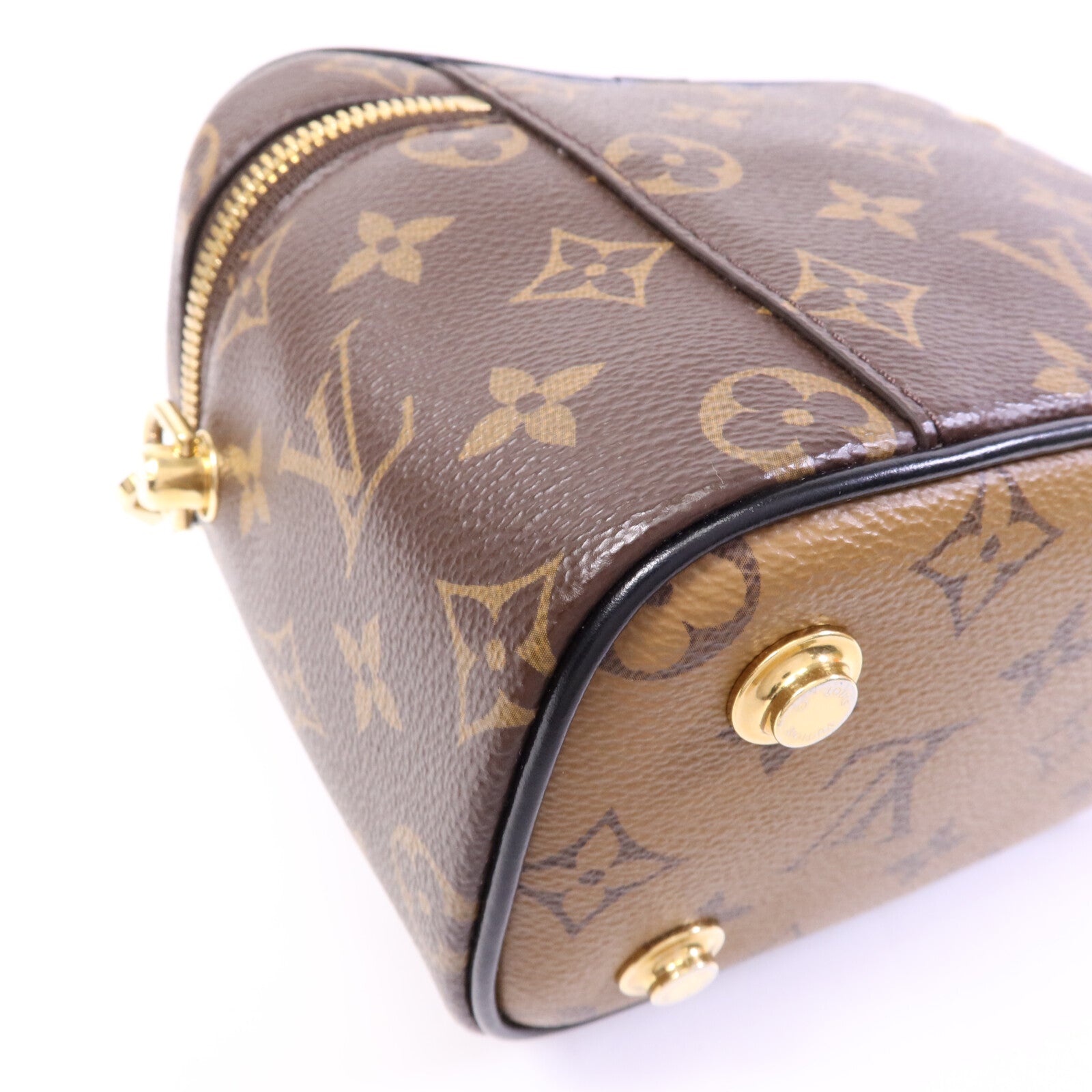LOUIS VUITTON Monogram Reverse Vanity PM金扣手挽肩背兩用袋