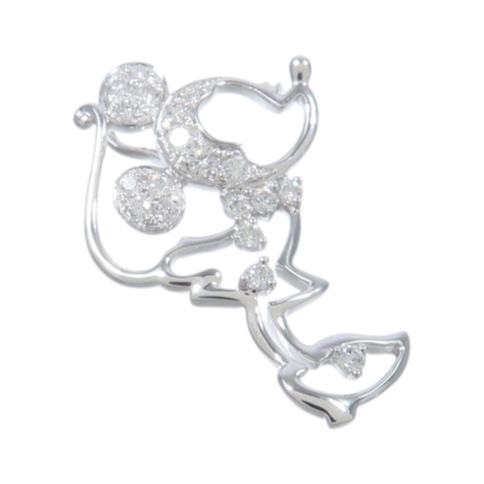 JEWELRY 18K白金Diamond Pendant Top鑽石吊墜