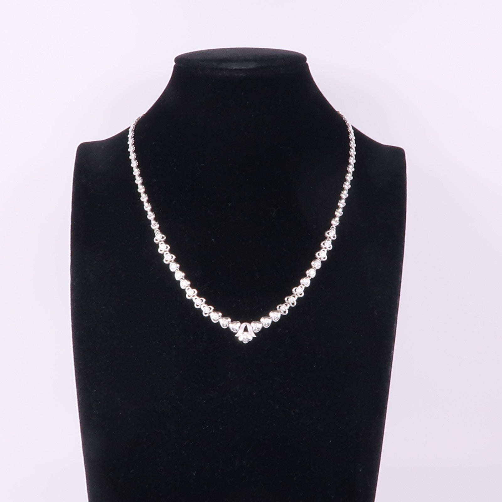 JEWELRY Diamond Necklace 18K White Gold