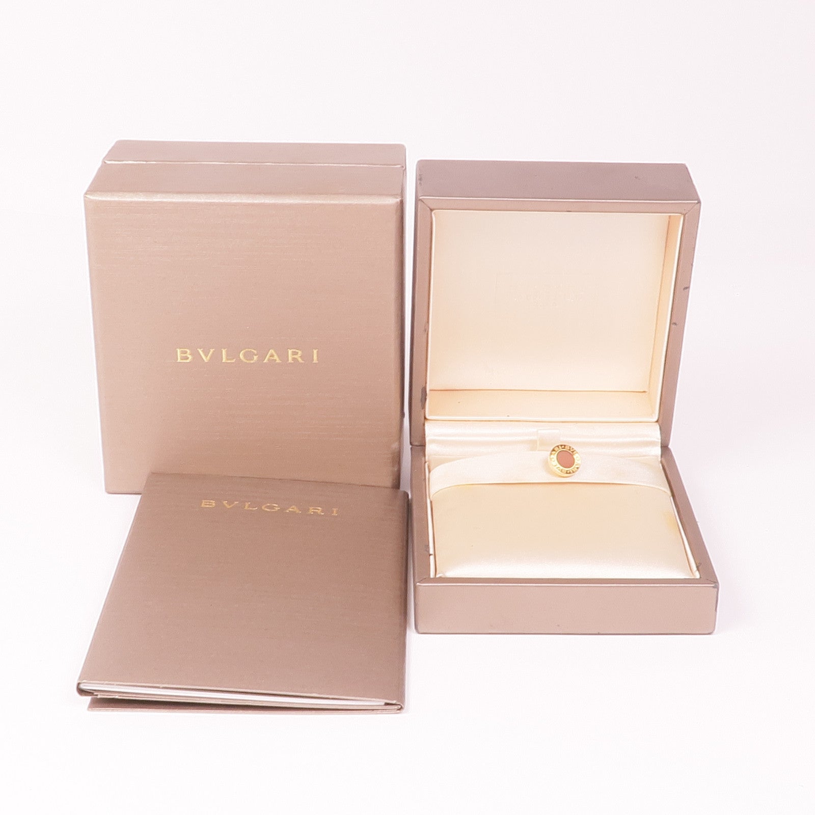 BVLGARI 18K玫瑰金Bvlgari Bvlgari Single Earring紅玉髓耳環