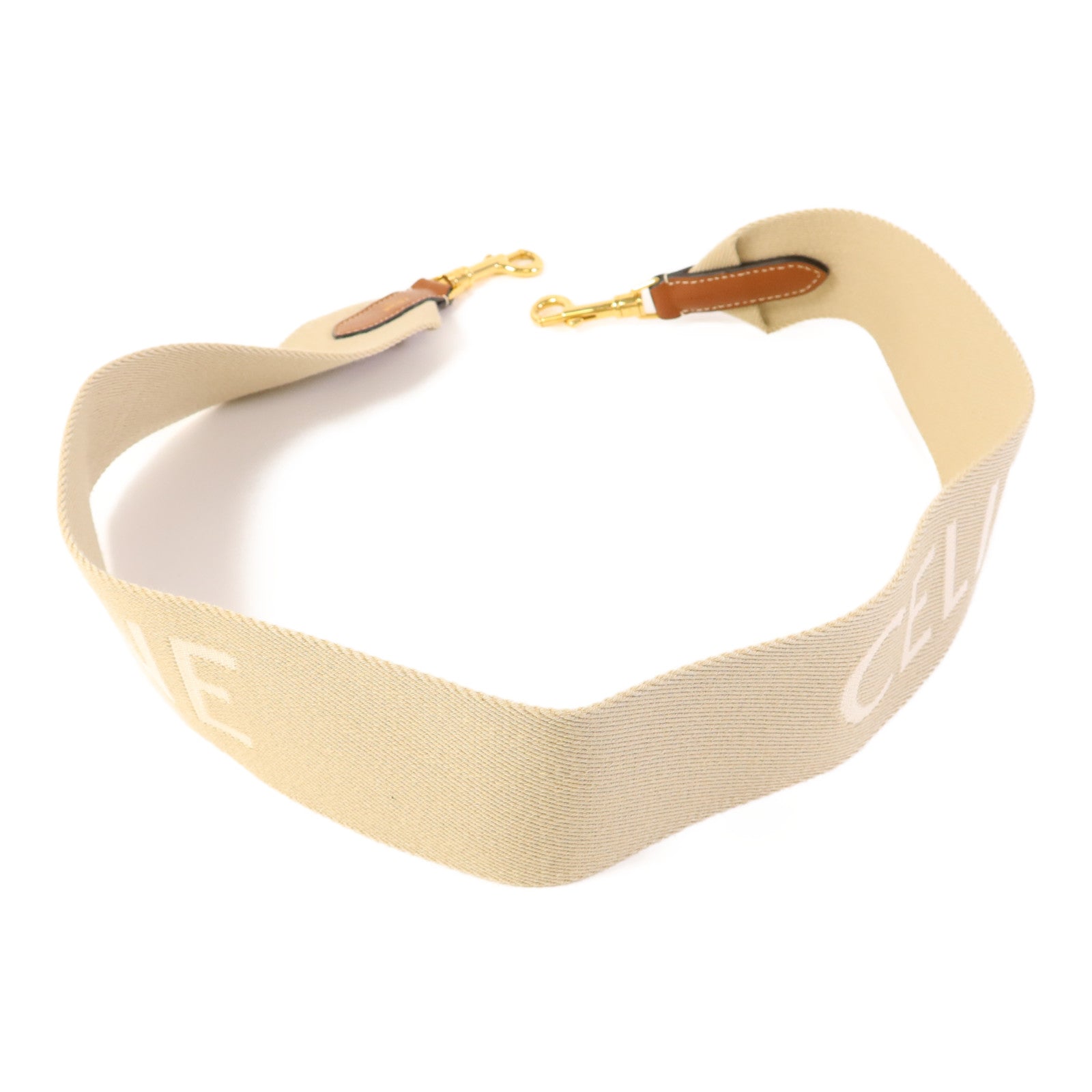 CELINE 帆布Strap金扣掛飾