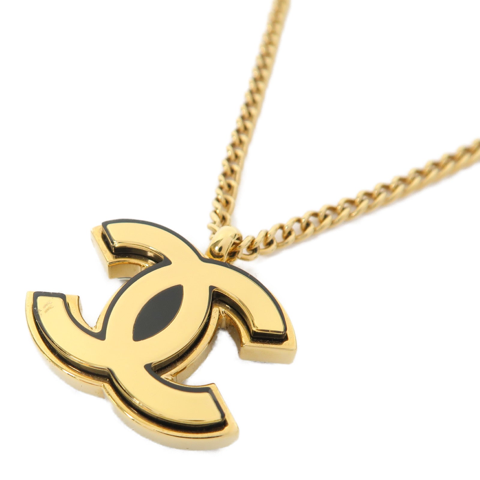 CHANEL 金屬Necklace項鍊黑色