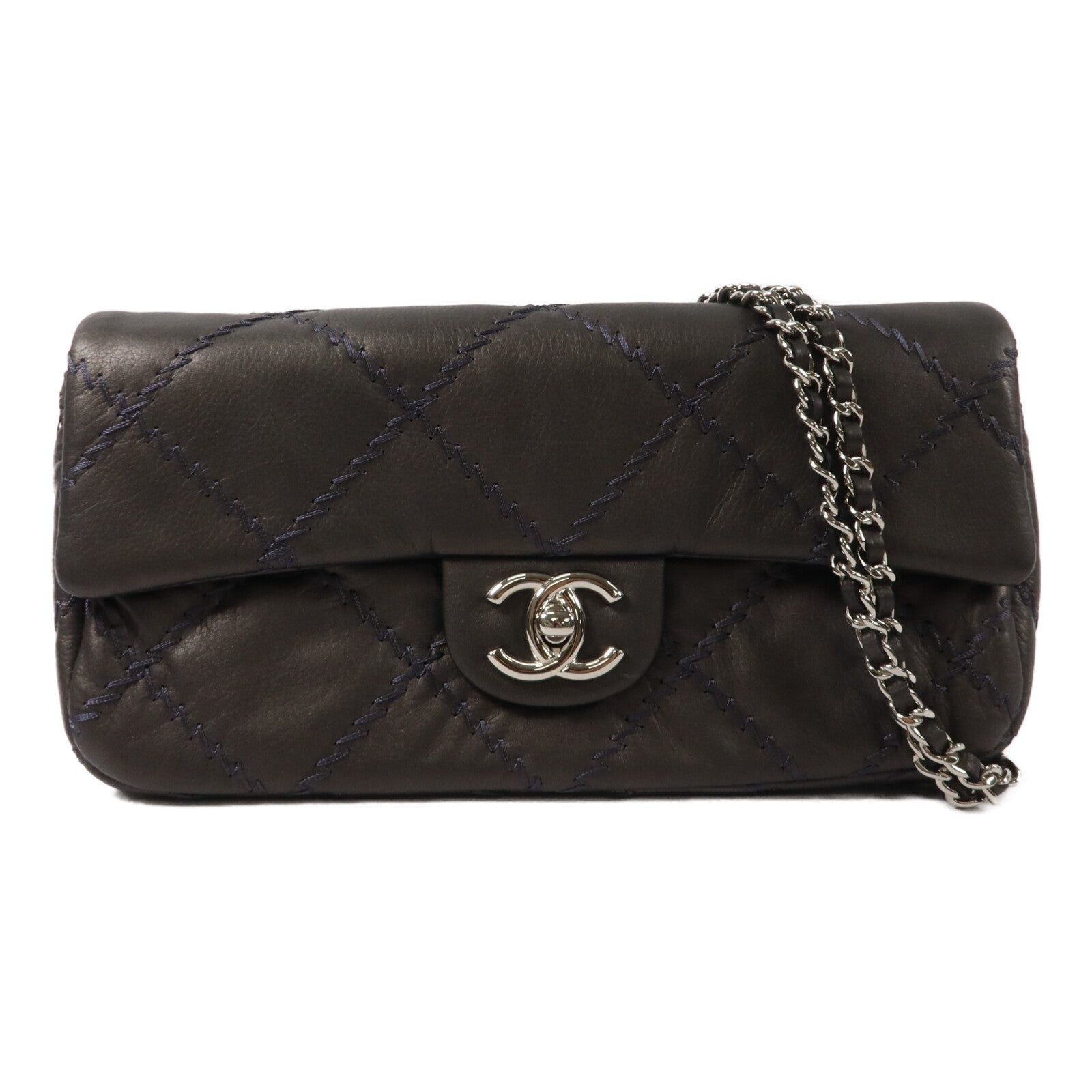 CHANEL 牛皮皮革Chain Shoulder鏈帶肩背袋