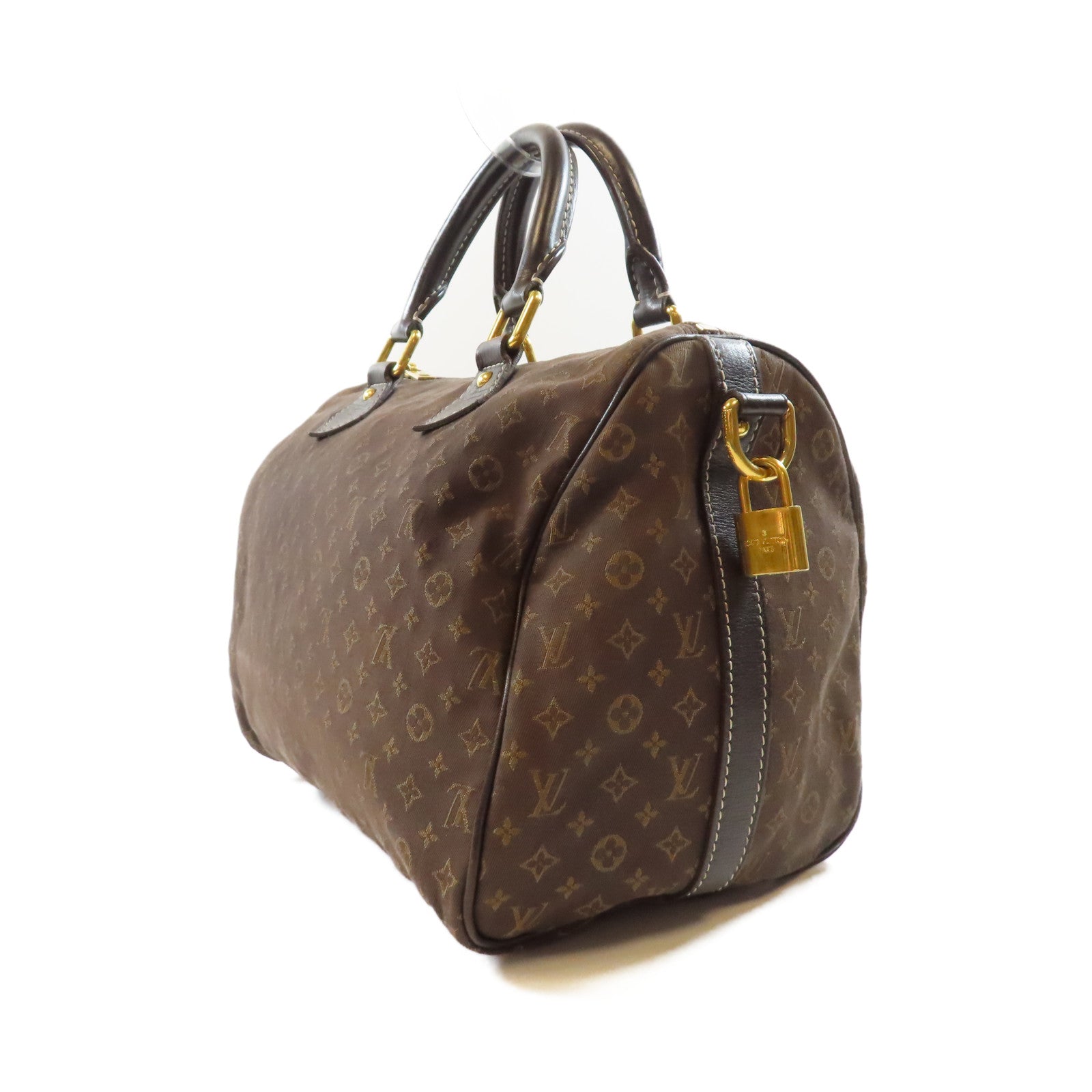 LOUIS VUITTON Monogram Idylle Speedy Bandouliere 30金扣手挽肩背兩用袋棕色