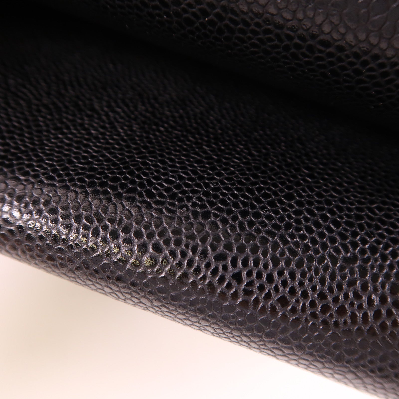 CHANEL 牛皮皮革Large Classic銀扣鏈帶肩背袋