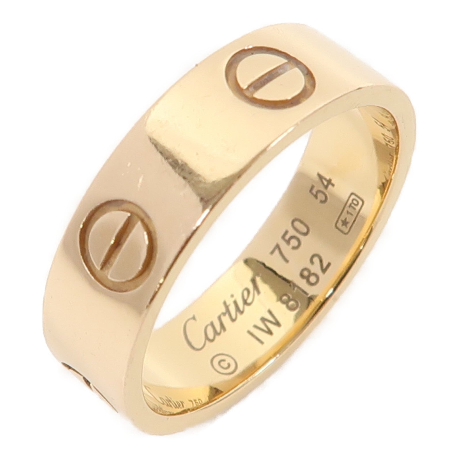 CARTIER 18K玫瑰金Love Ring戒指US#7/Cartier#54