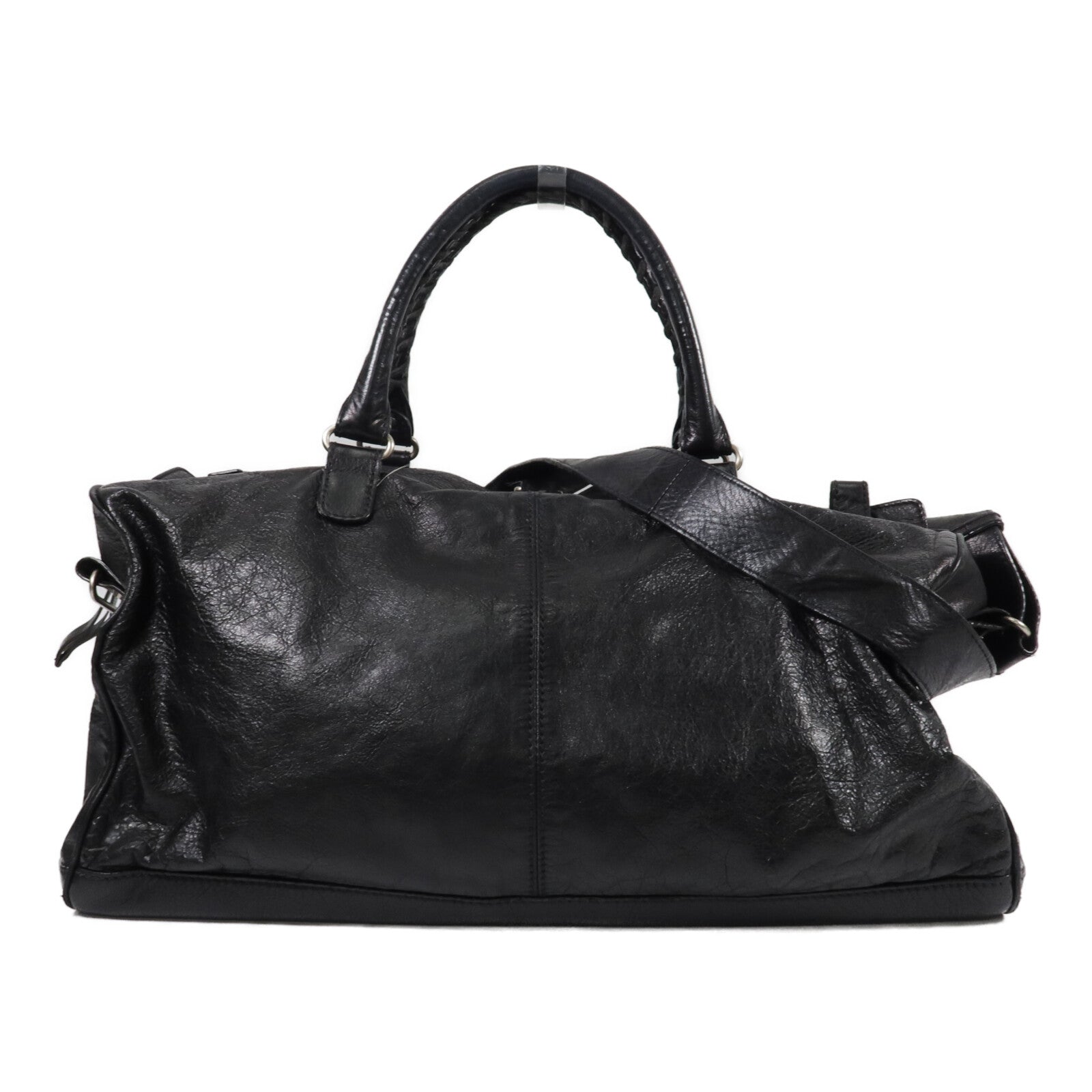 BALENCIAGA 羊皮皮革Squash M Duffle手挽肩背兩用袋