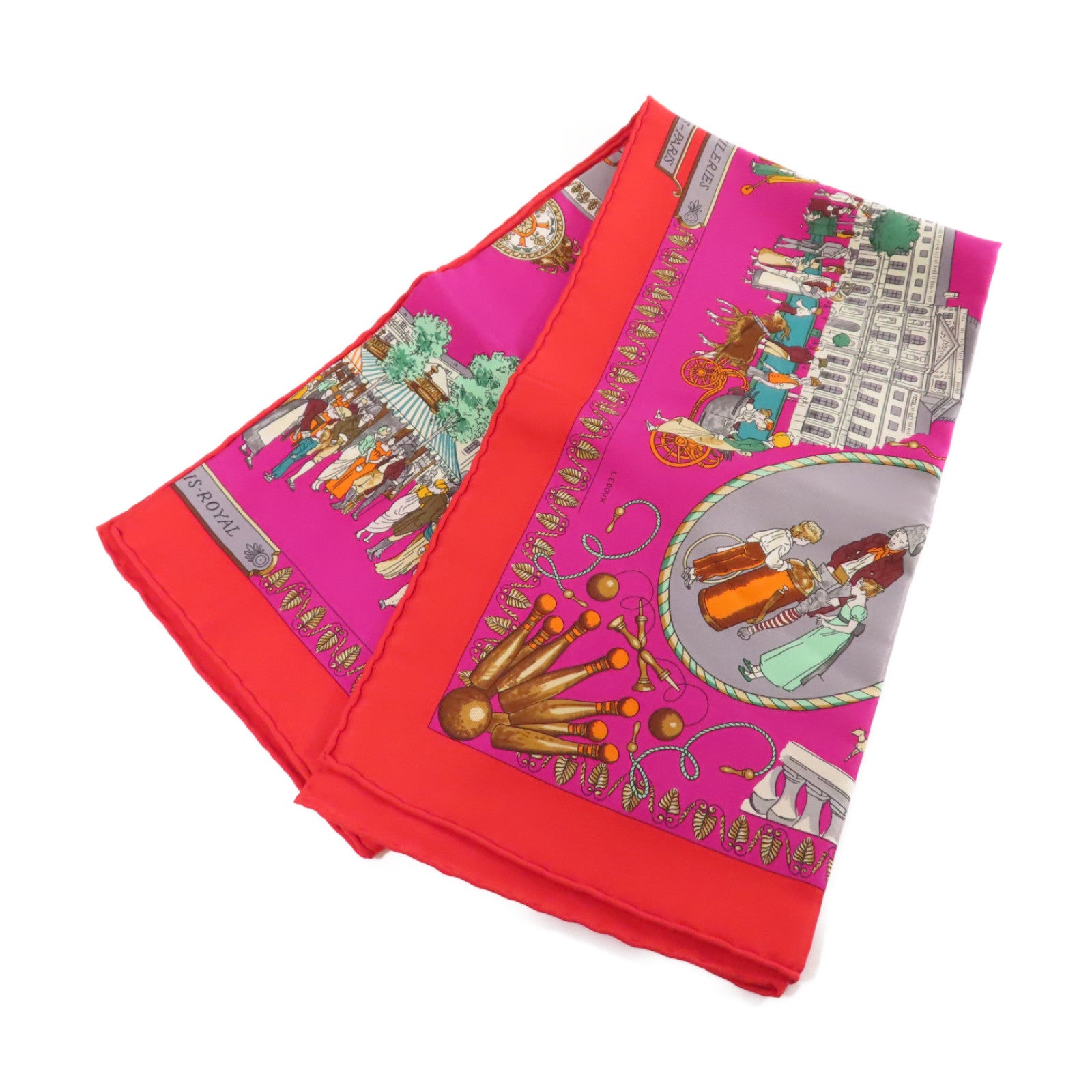 HERMES 絲質65x65 Scarf絲巾紅色/紫色/彩色