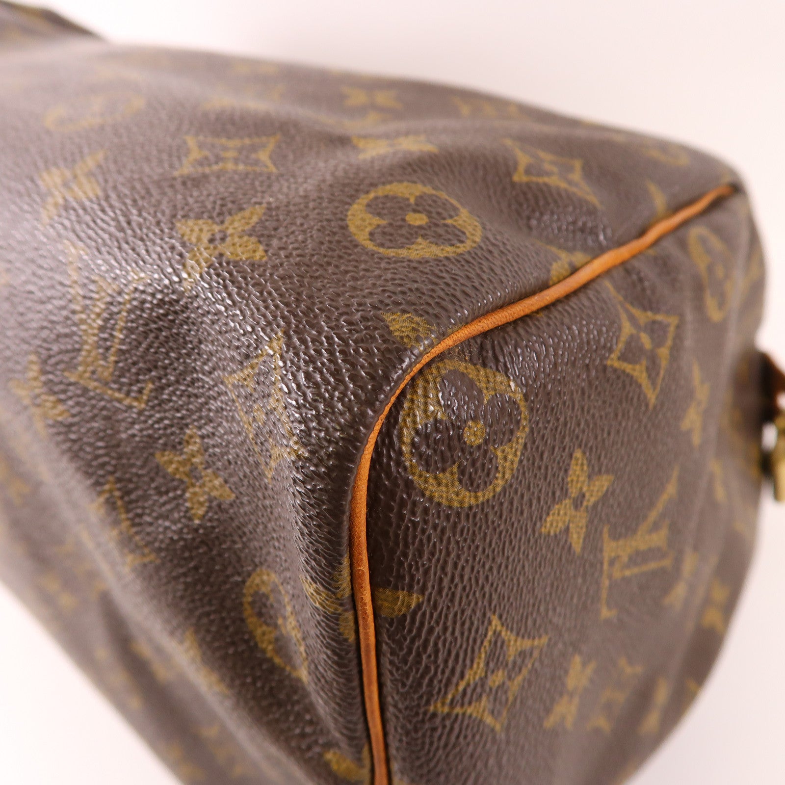 LOUIS VUITTON LV GHW Speedy 35 Hand Bag M41107 Monogram Brown