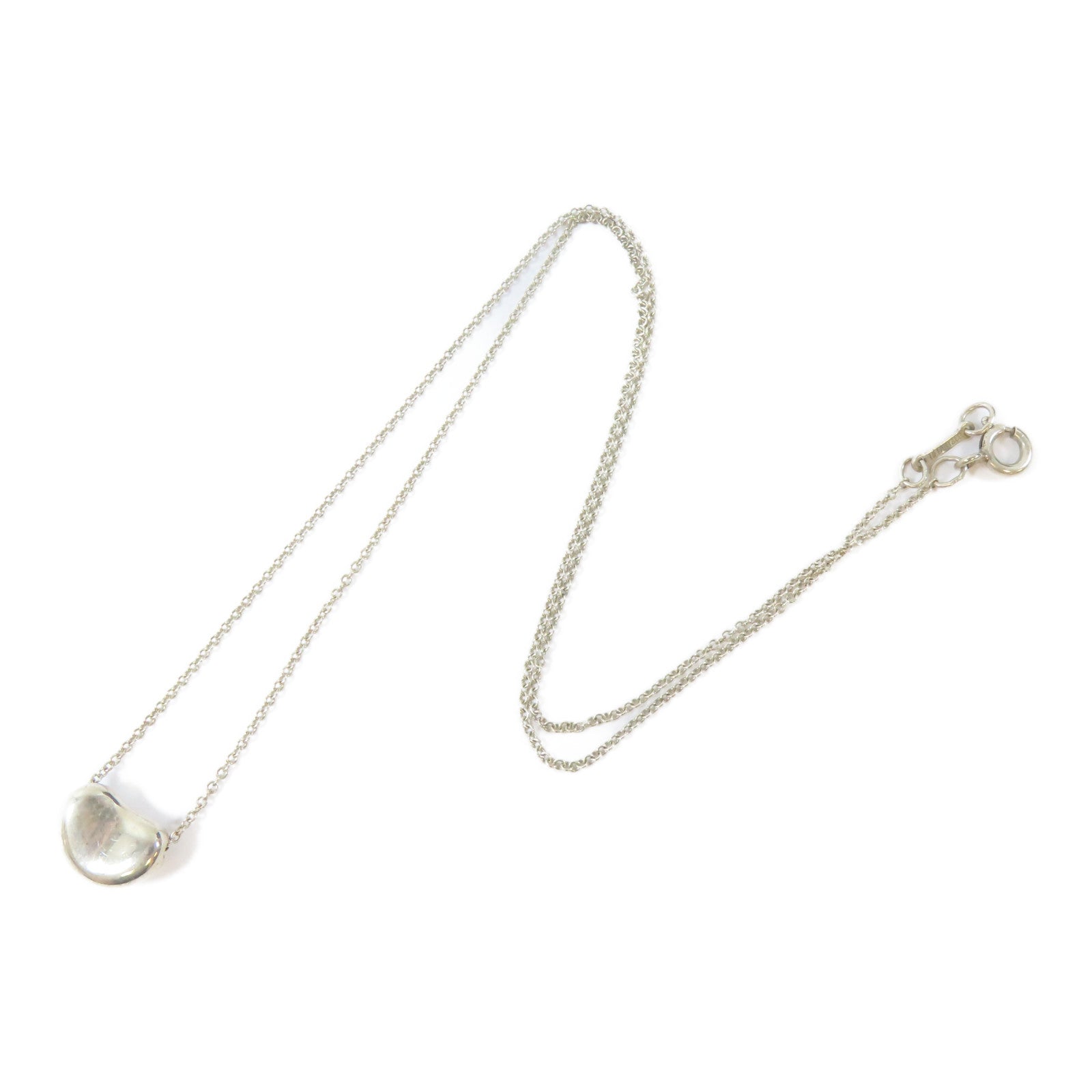 TIFFANY＆CO 925純銀Bean Necklace項鍊#42cm