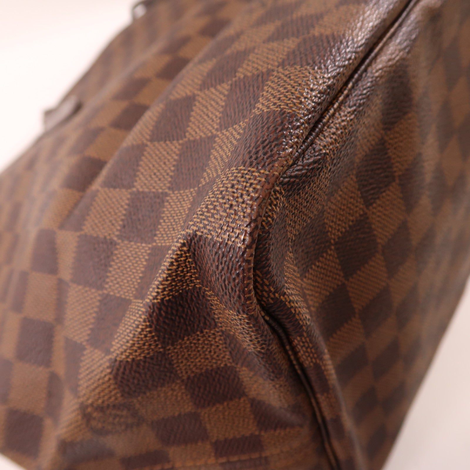 LOUIS VUITTON Damier Neverfull GM金扣肩背袋