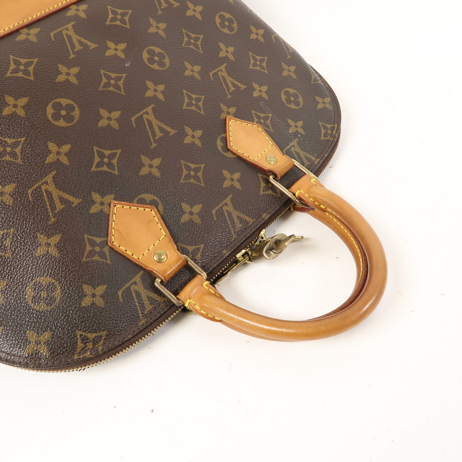LOUIS VUITTON Monogram Alma PM金扣手挽袋啡色