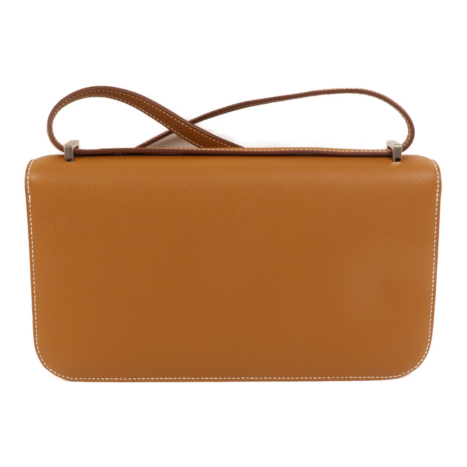 HERMES Epsom皮革Constance Elan肩背袋Gold