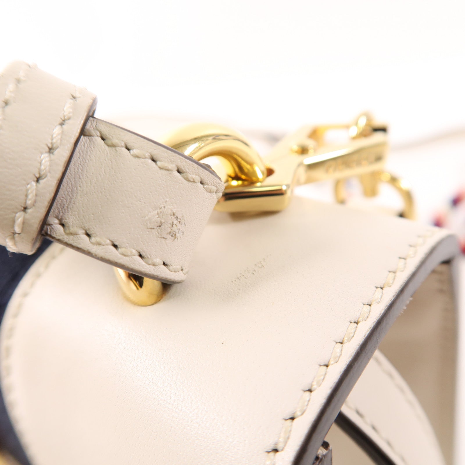 GUCCI GG GHW Sylvie 2Way Shoulder Hand Bag Calfskin Leather 470270 White