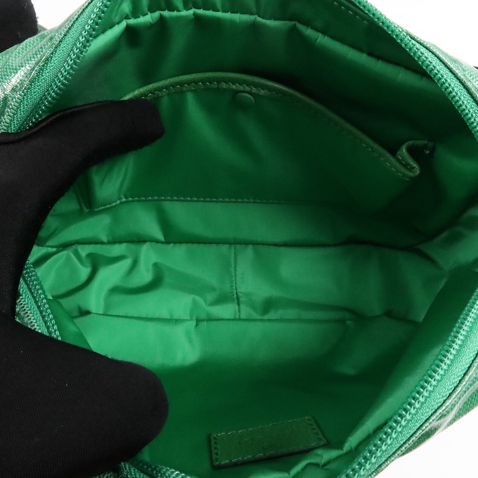 GUCCI 漆皮皮革GG Crystal Mini Shoulder Bag肩背袋