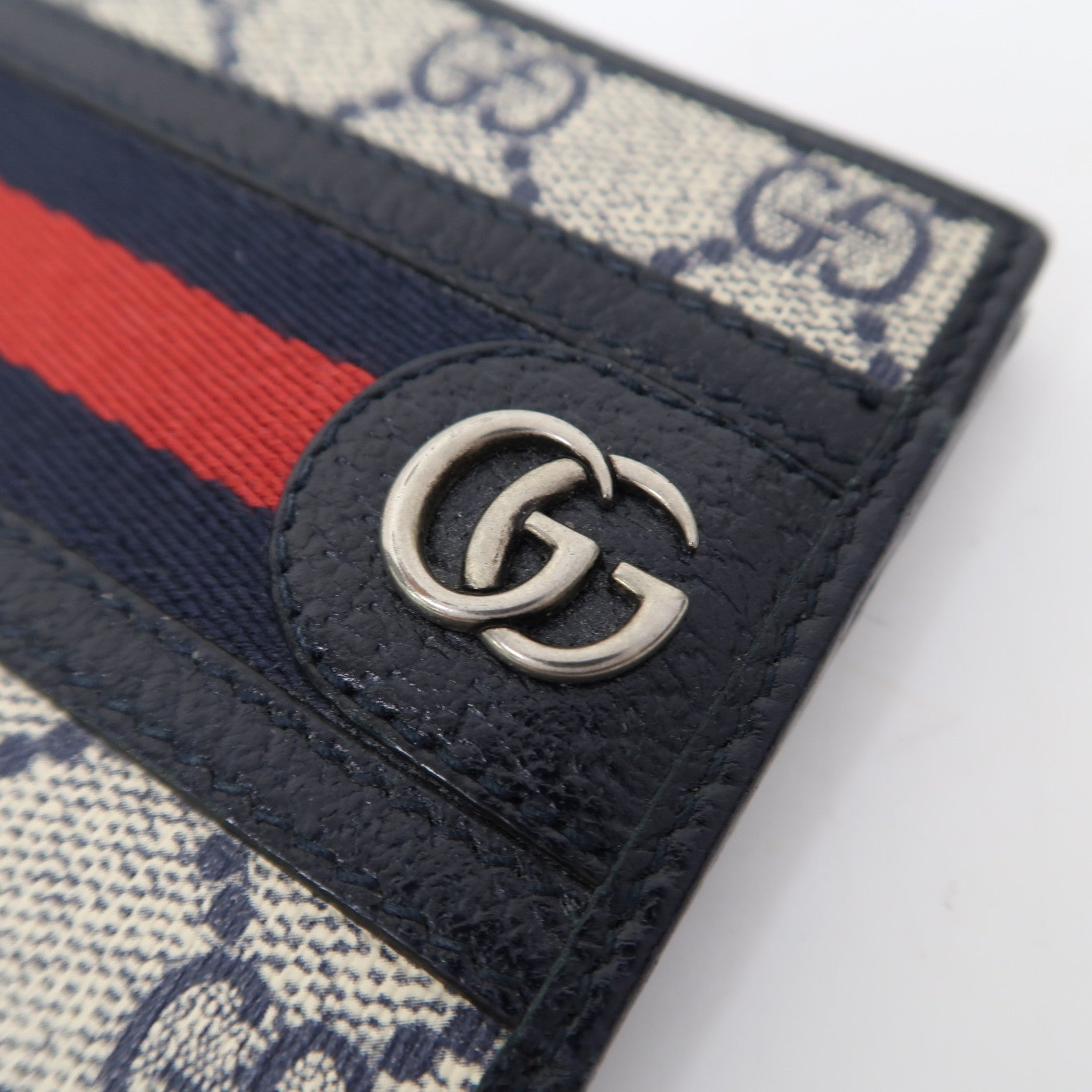 GUCCI 塗層帆布Wallet錢包藍色