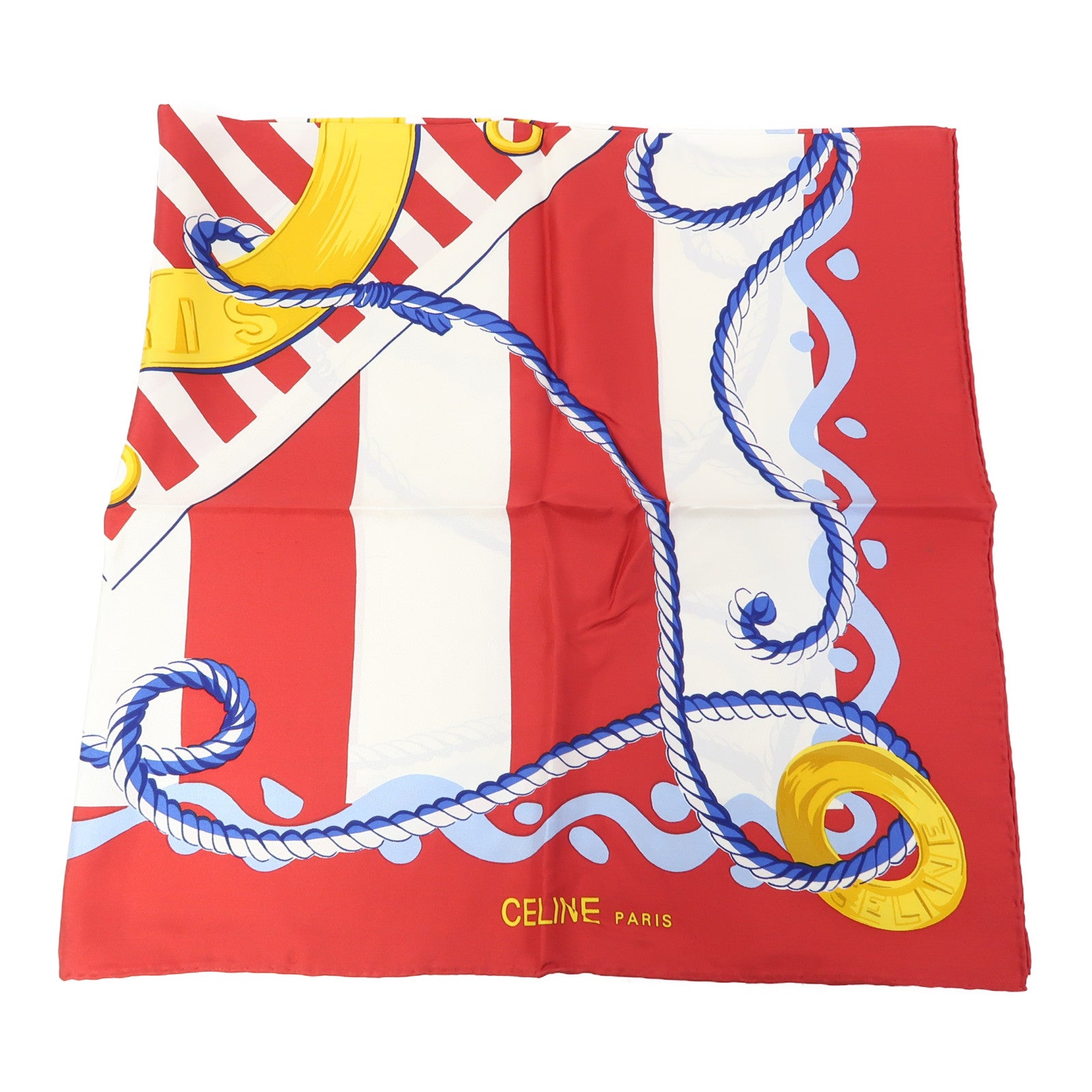 CELINE 【激減優惠】絲質Scarf絲巾紅色