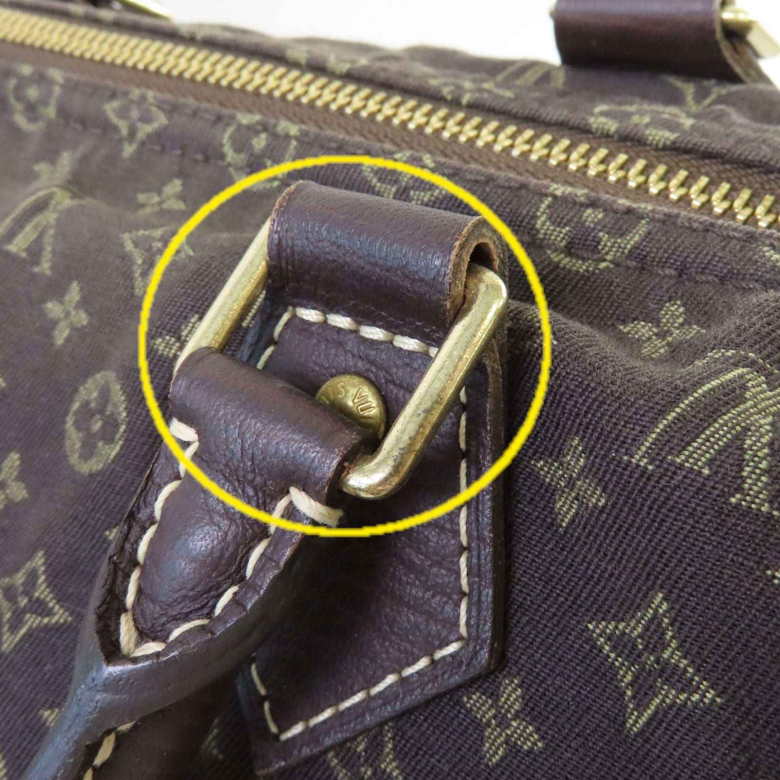 LOUIS VUITTON Monogram Mini Speedy 30 Handbag金扣手挽袋啡色
