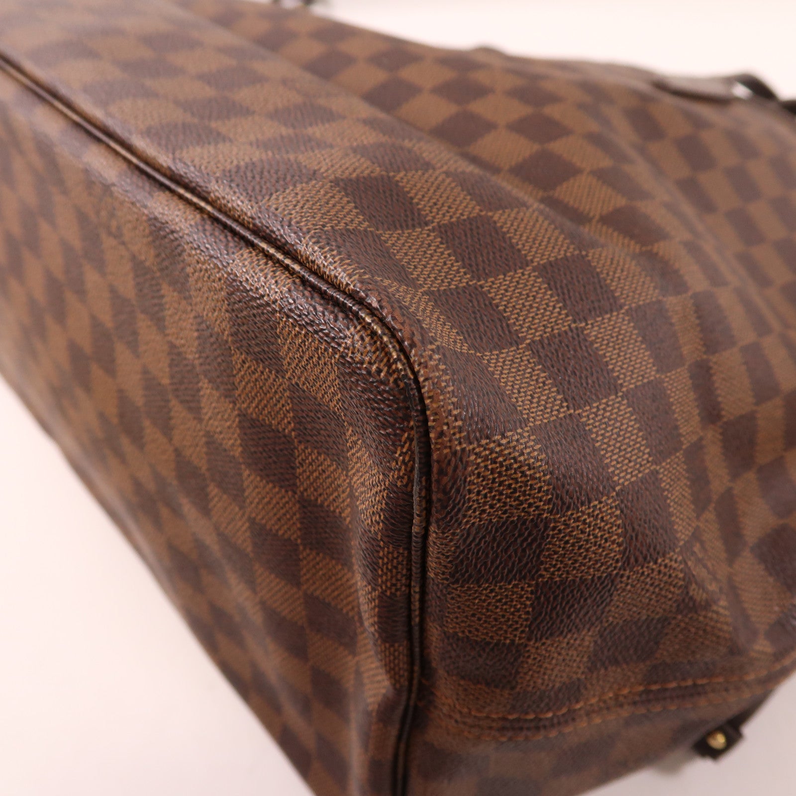 LOUIS VUITTON Damier Neverfull GM金扣肩背袋