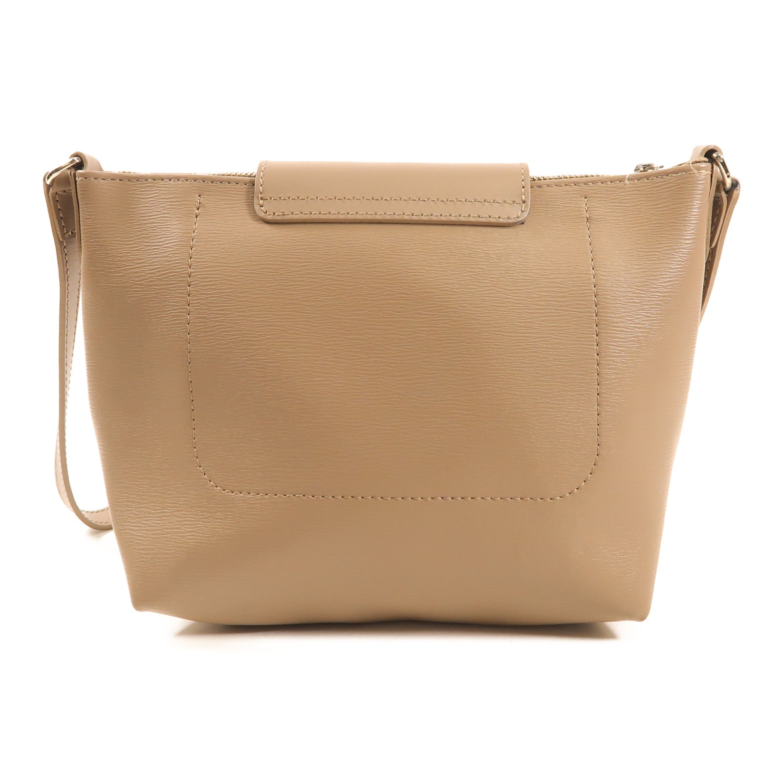 Longchamp 牛皮皮革Shoulder Bag銀扣肩背袋