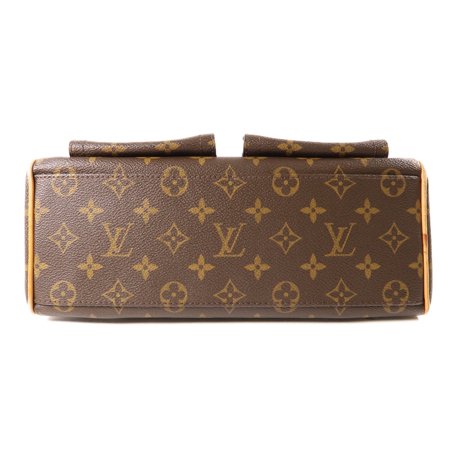 LOUIS VUITTON Monogram Manhattan PM手挽袋棕色