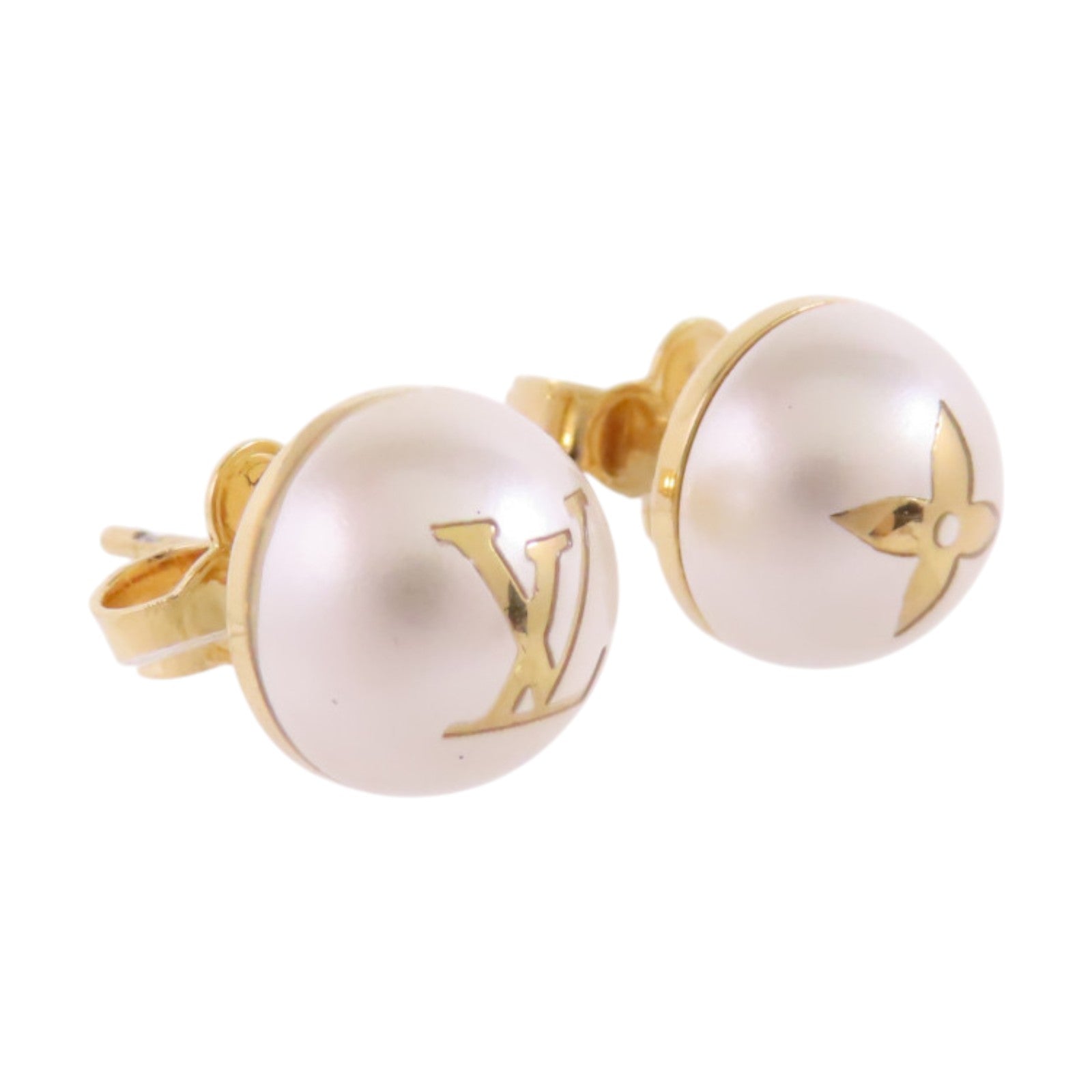 LOUIS VUITTON 金屬/仿珍珠My Mix Pearl Earrings耳環