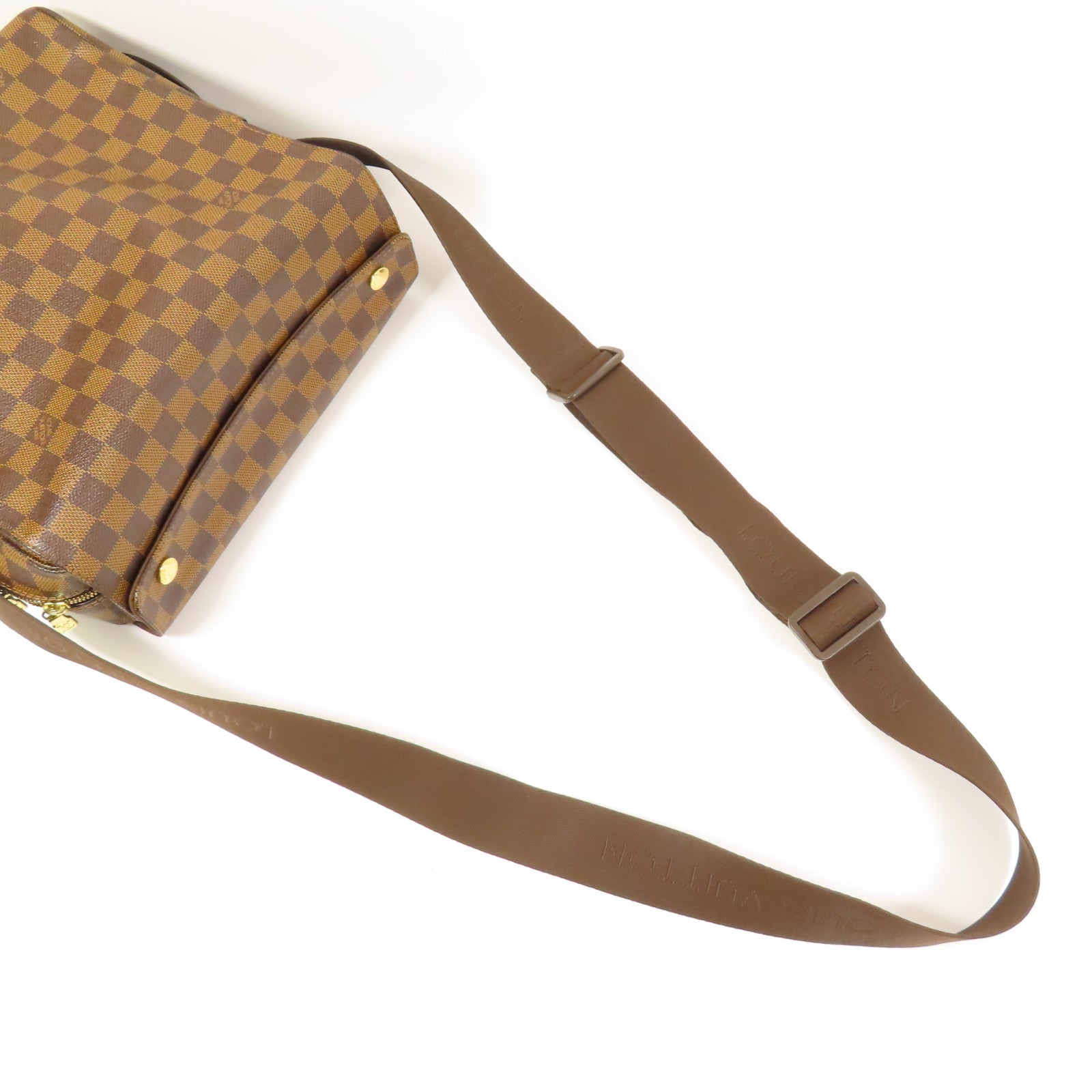 LOUIS VUITTON Damier Naviglio金扣肩背袋