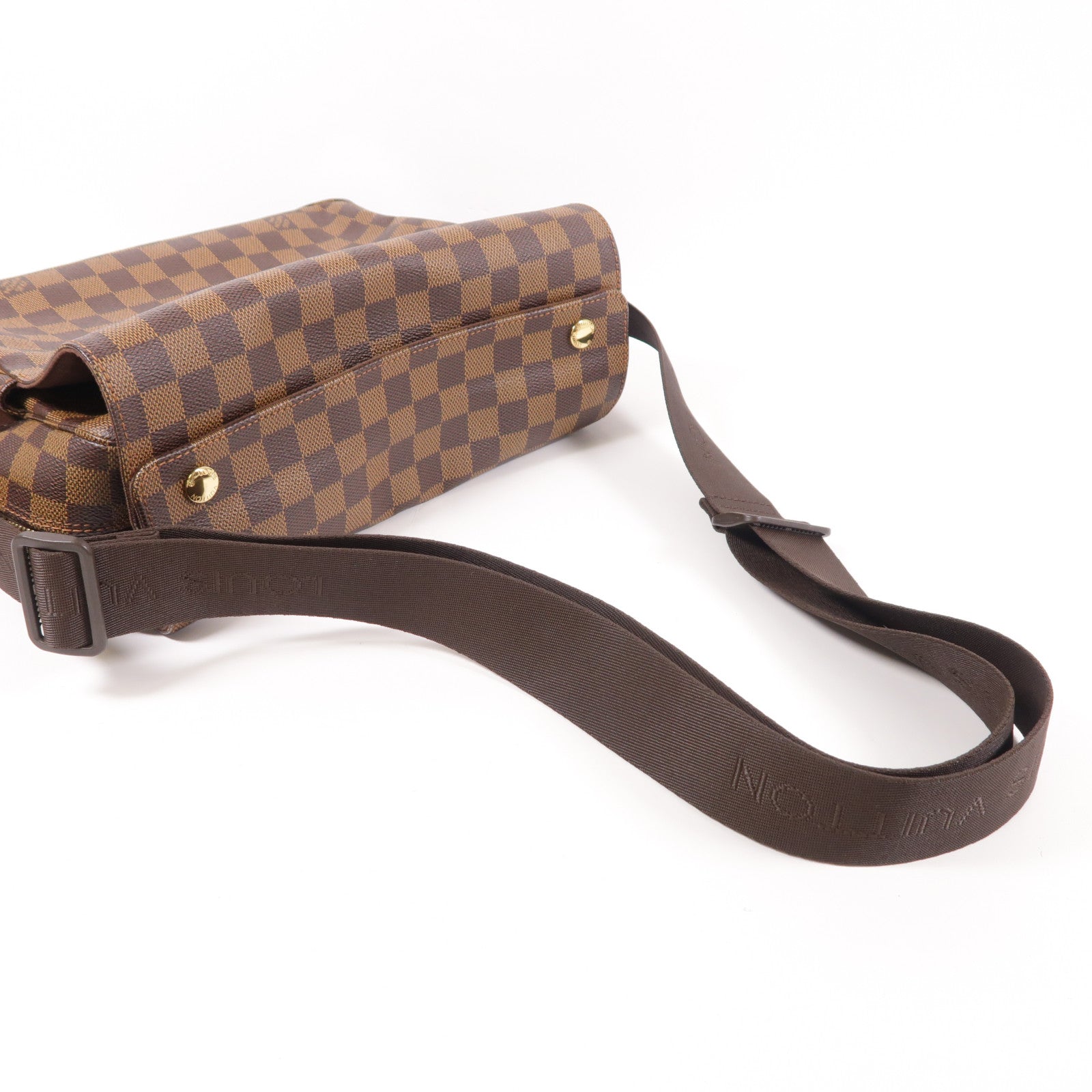 LOUIS VUITTON Damier Naviglio金扣肩背袋